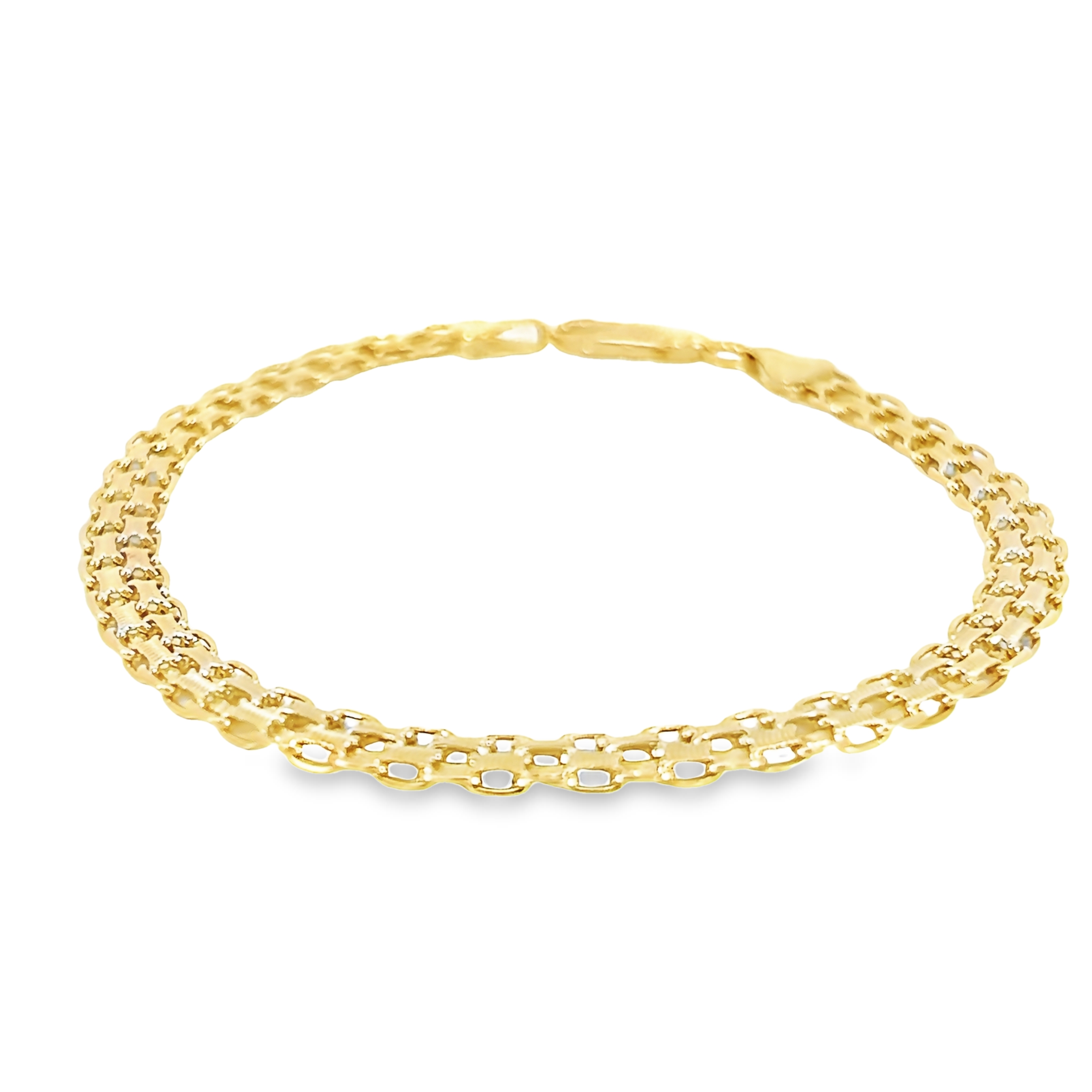 14k Yellow Gold Open Link Bracelet - 001-440-00408