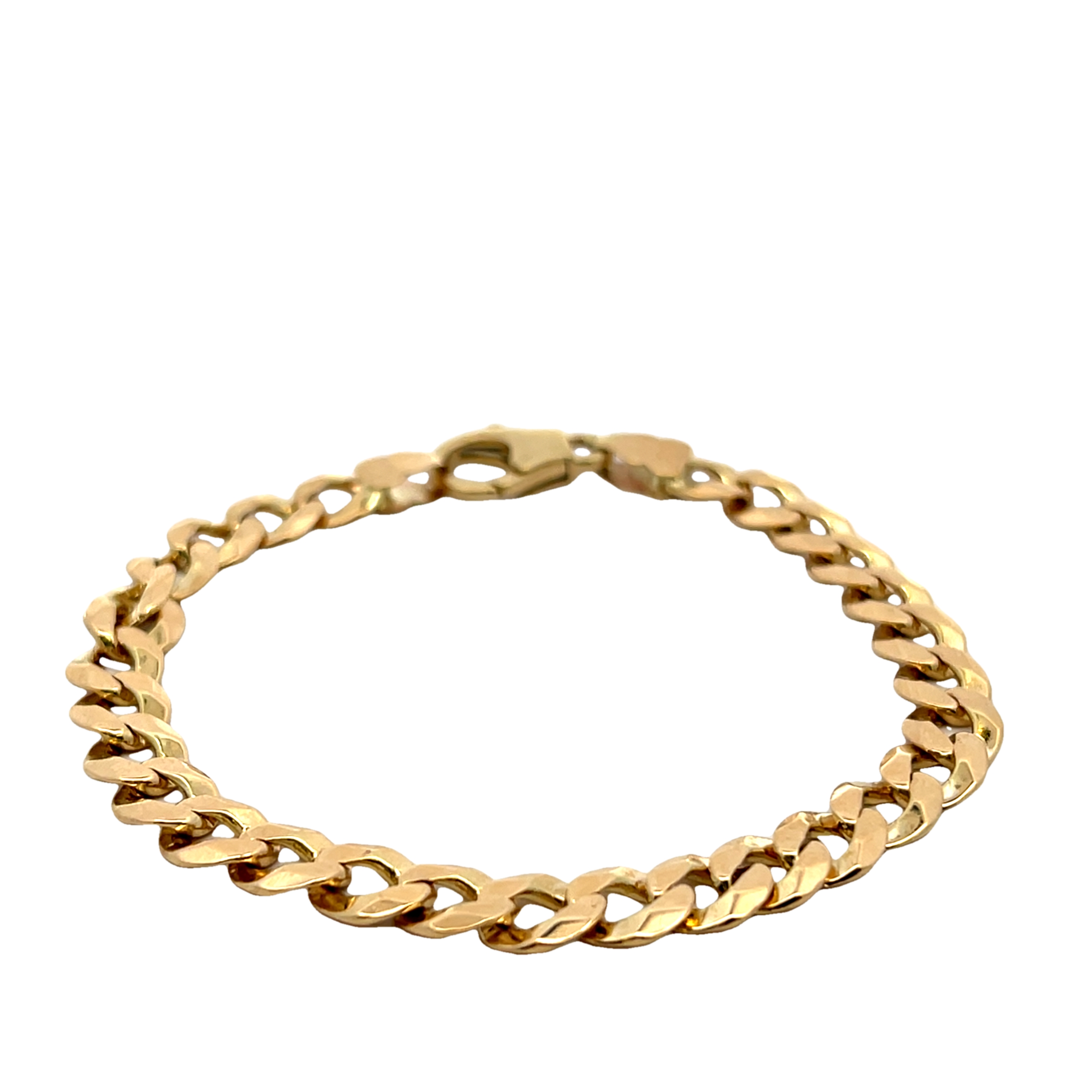 14k Yellow Gold Curb Bracelet