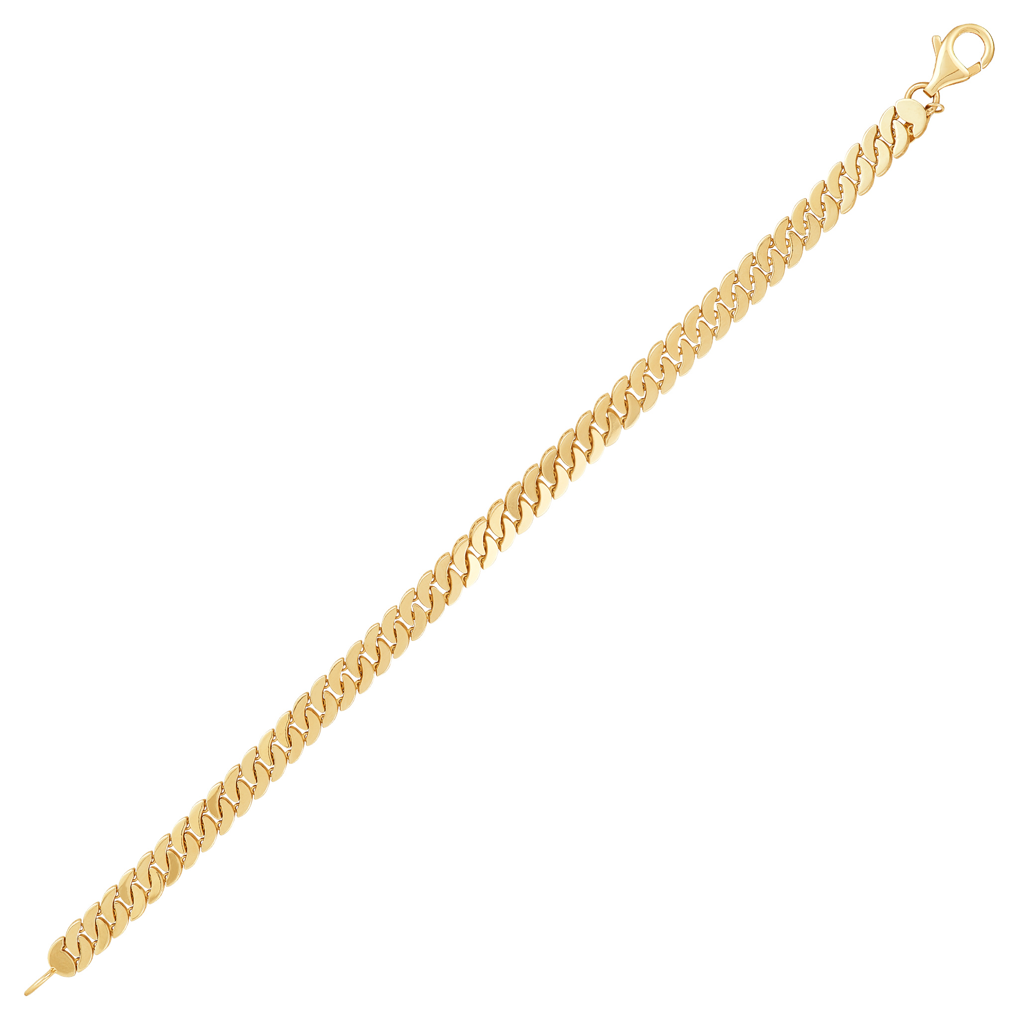 14k Yellow Gold Curb Bracelet