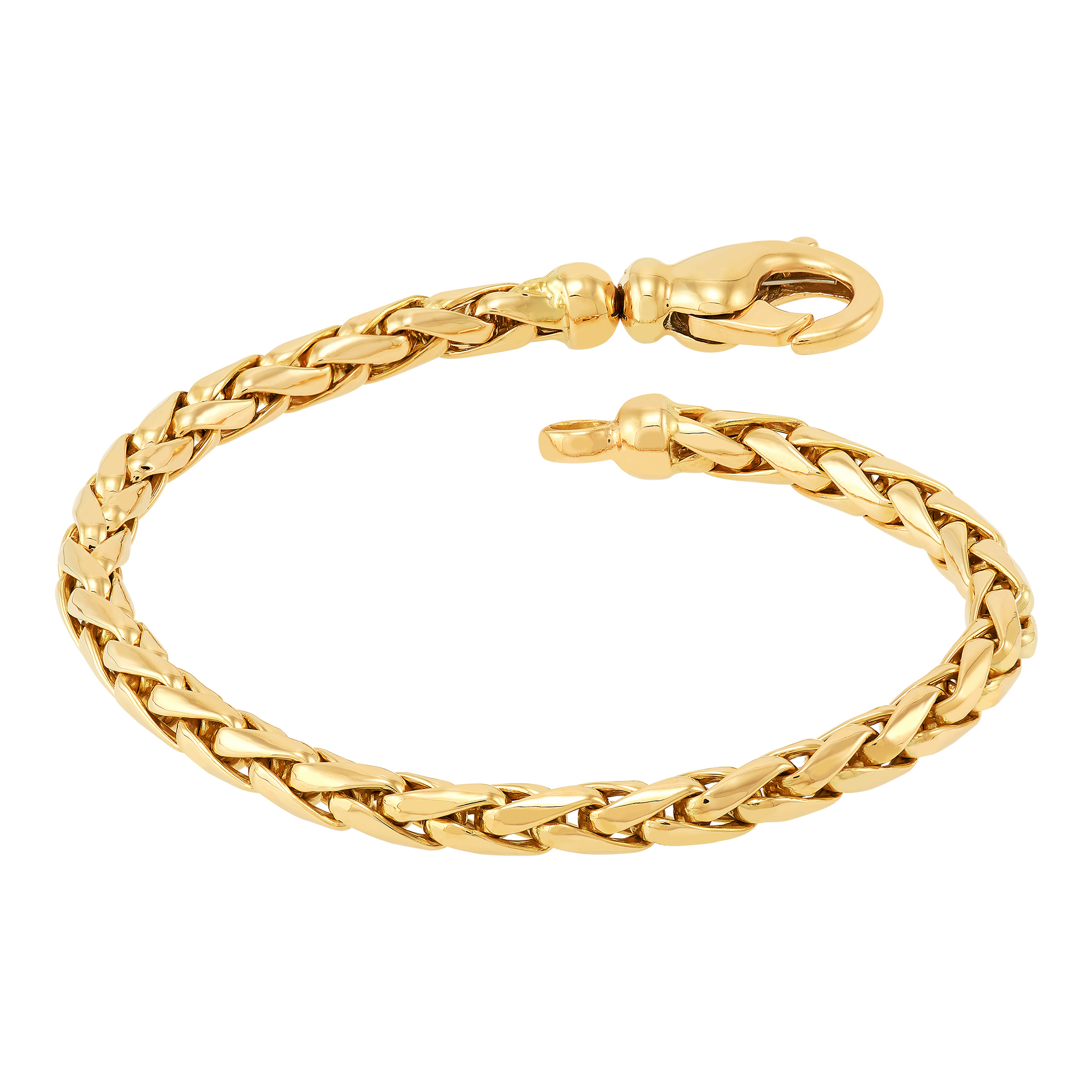 14k Yellow Gold Weave Link Bracelet
