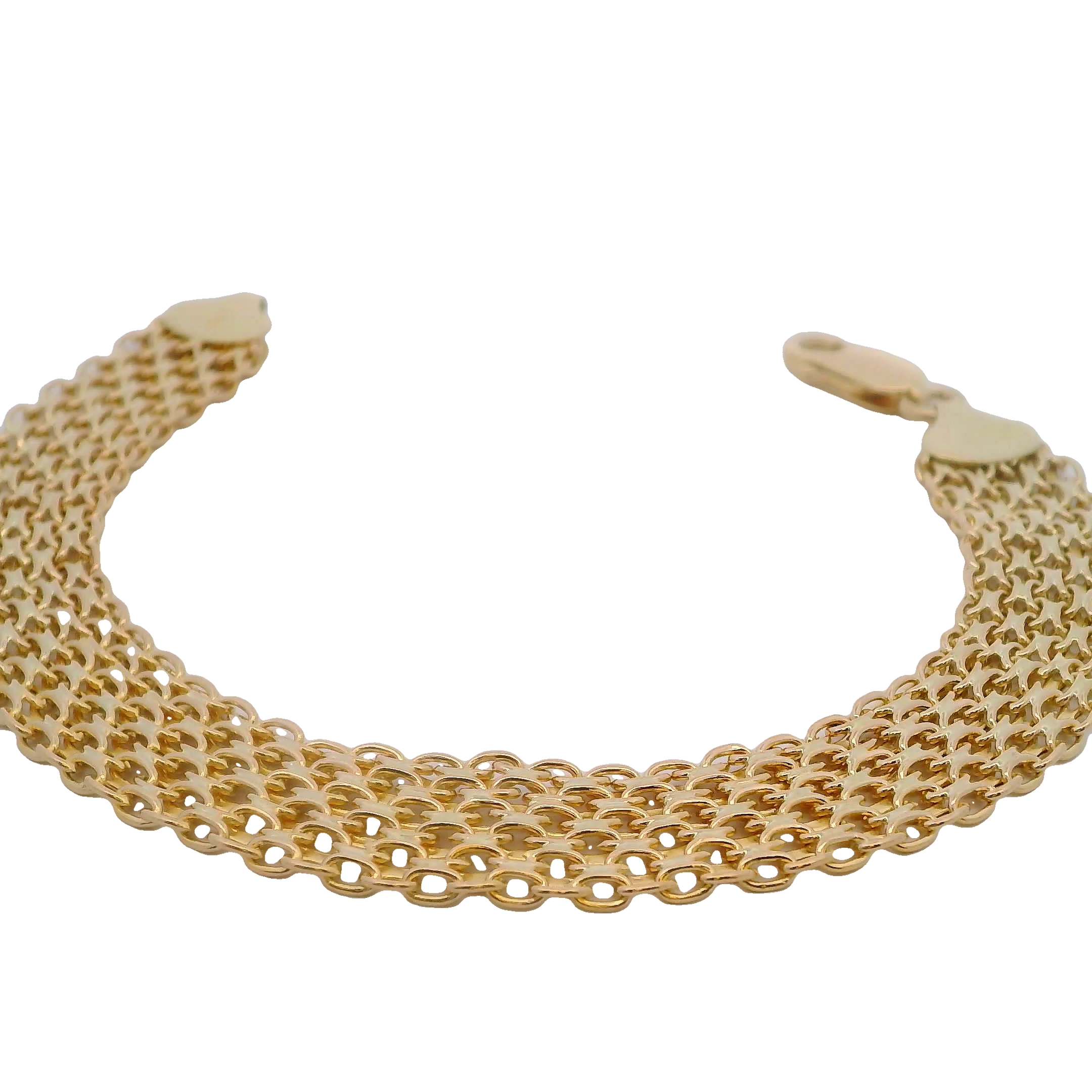 14k Yellow Gold Wide Chain Bracelet