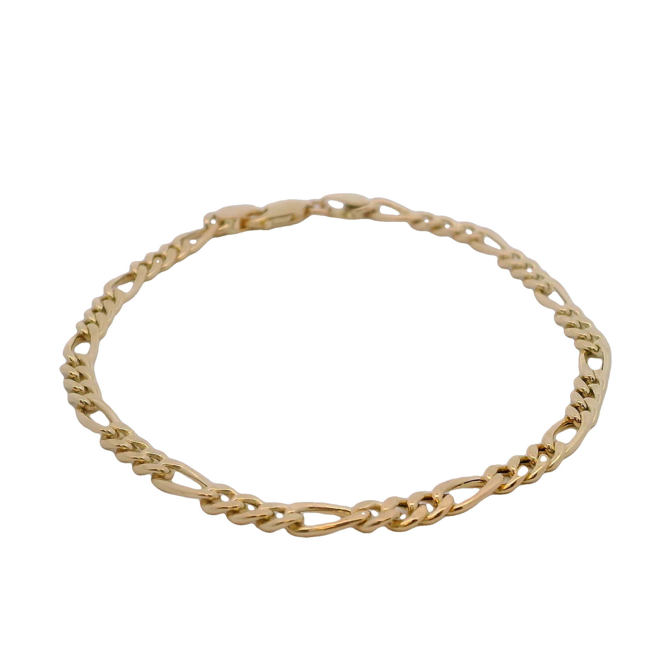 14k Yellow Gold Figaro Bracelet