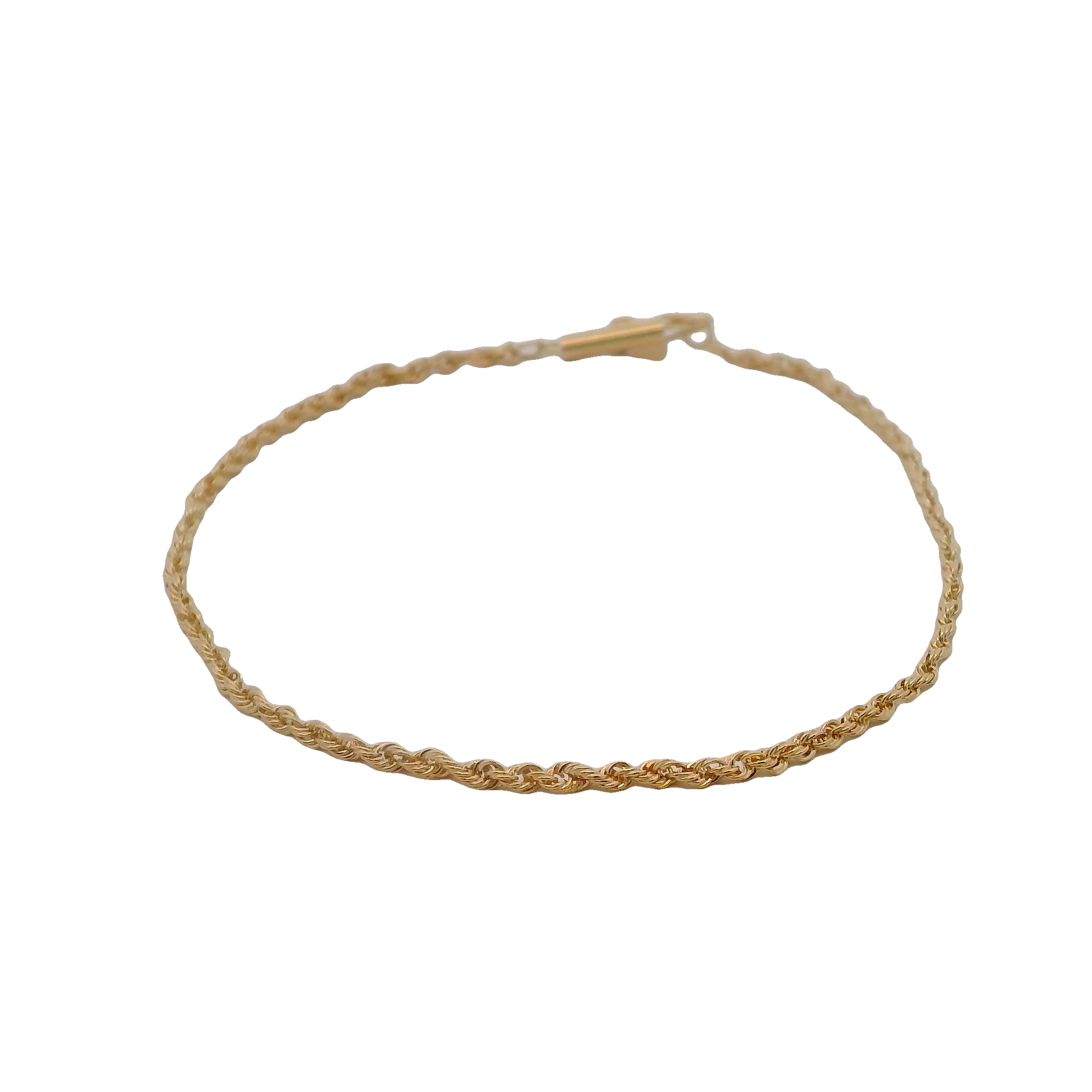 14k Yellow Gold Rope Bracelet