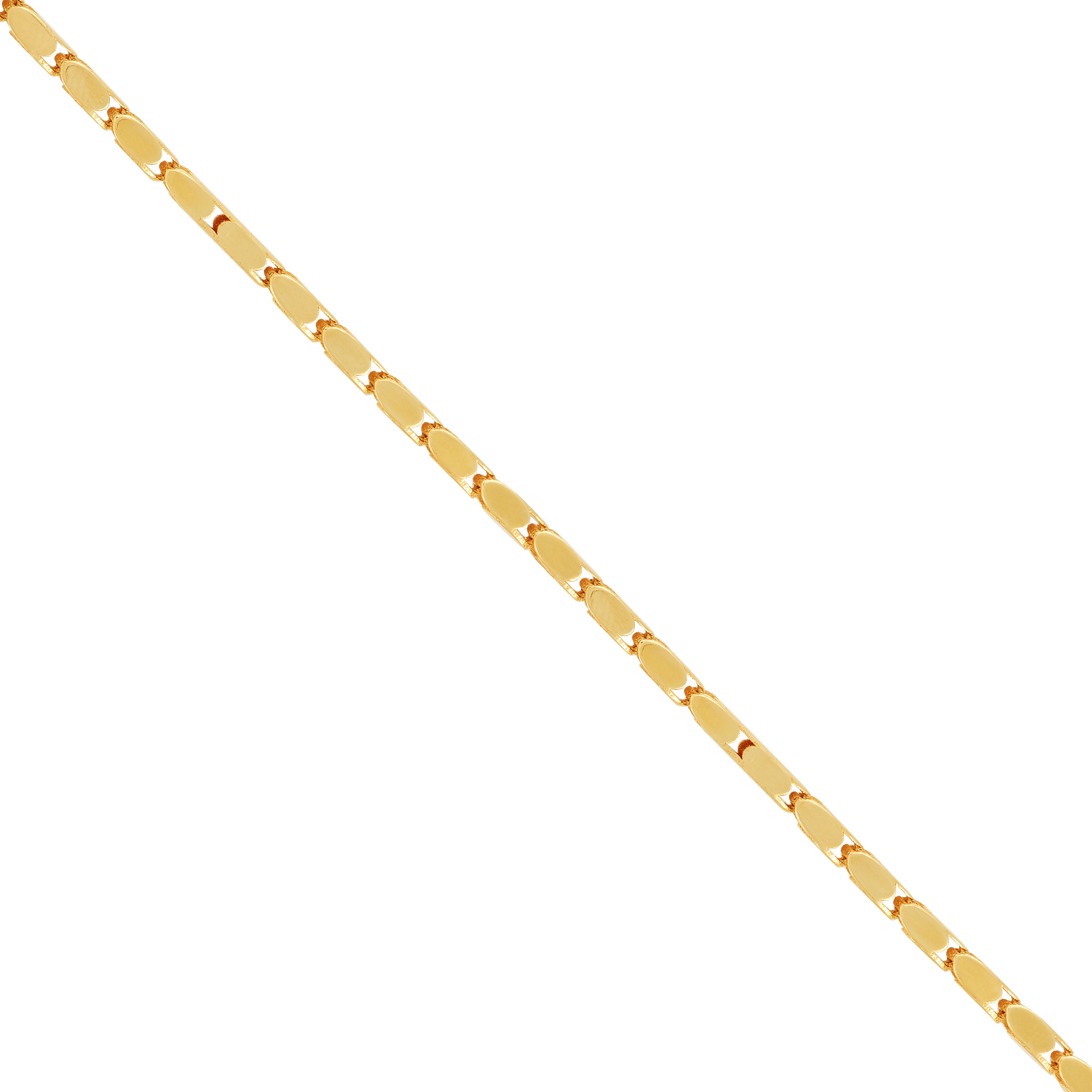 14k Yellow Gold Box Link Bracelet