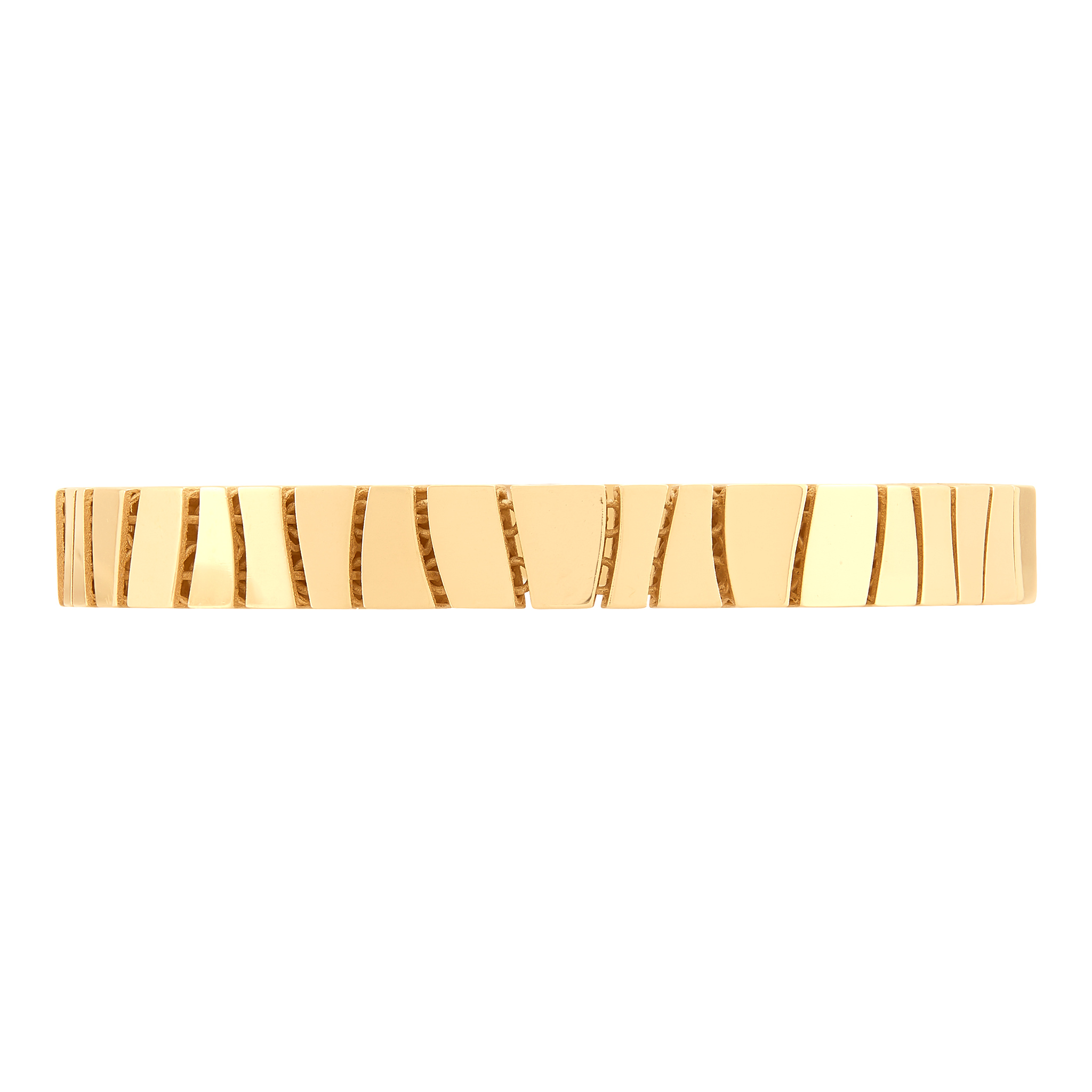 14k Yellow Gold Geometric Link Bracelet