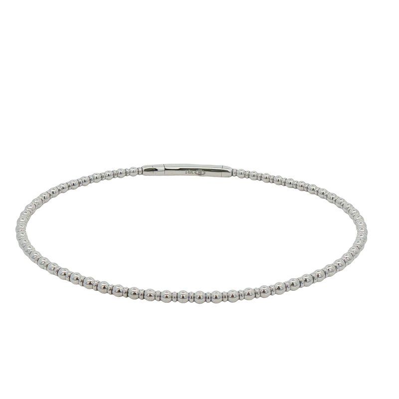 14k White Gold Bangle Bracelet