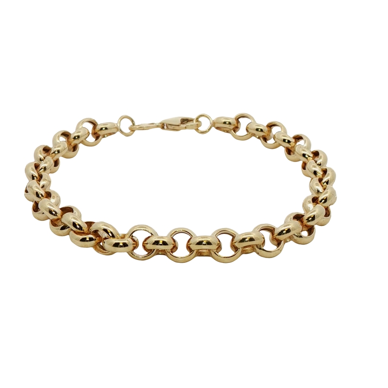 14k Yellow Gold Rolo Bracelet
