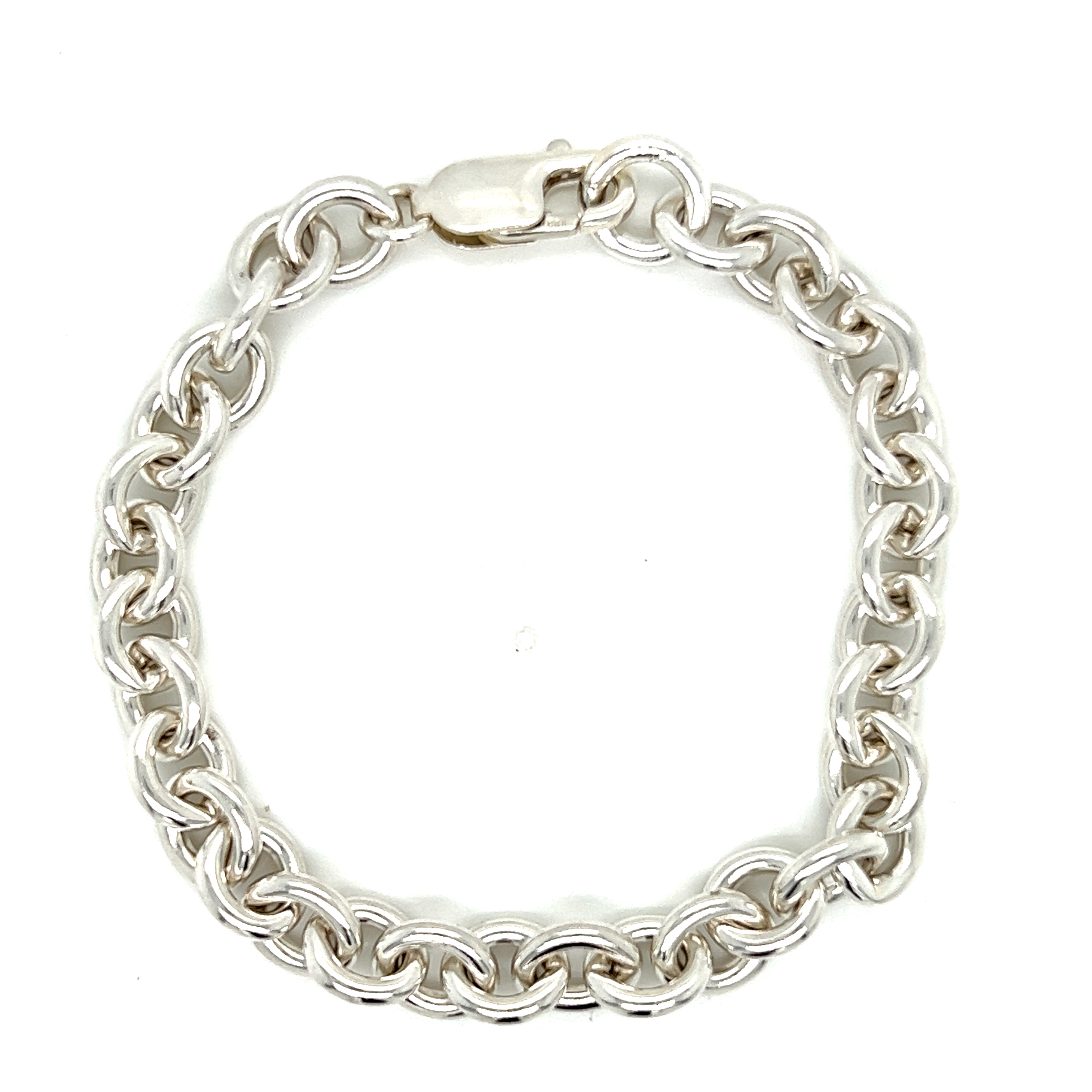 Sterling Cable Link Bracelet Length 7