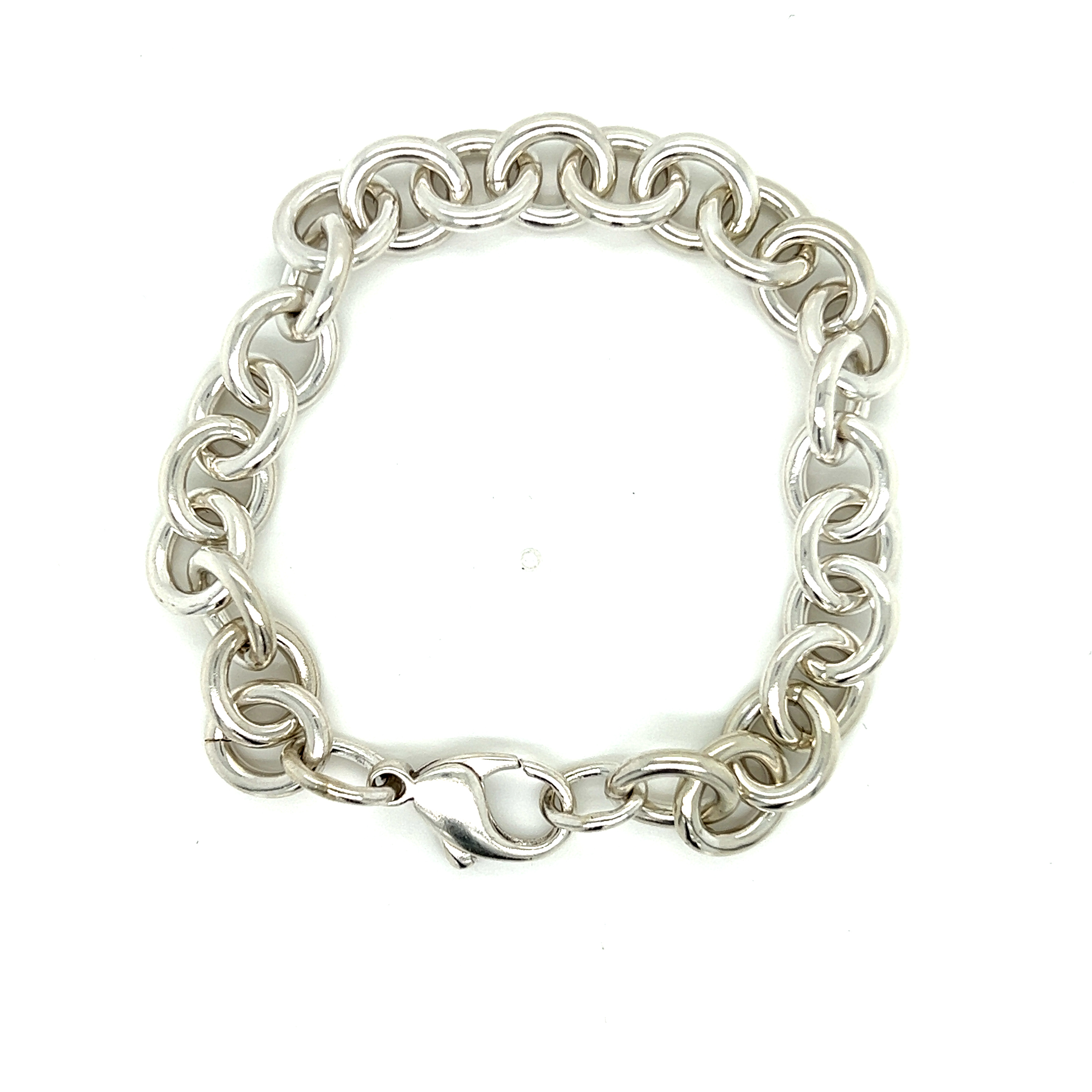 Sterling Cable Link Bracelet Length 7