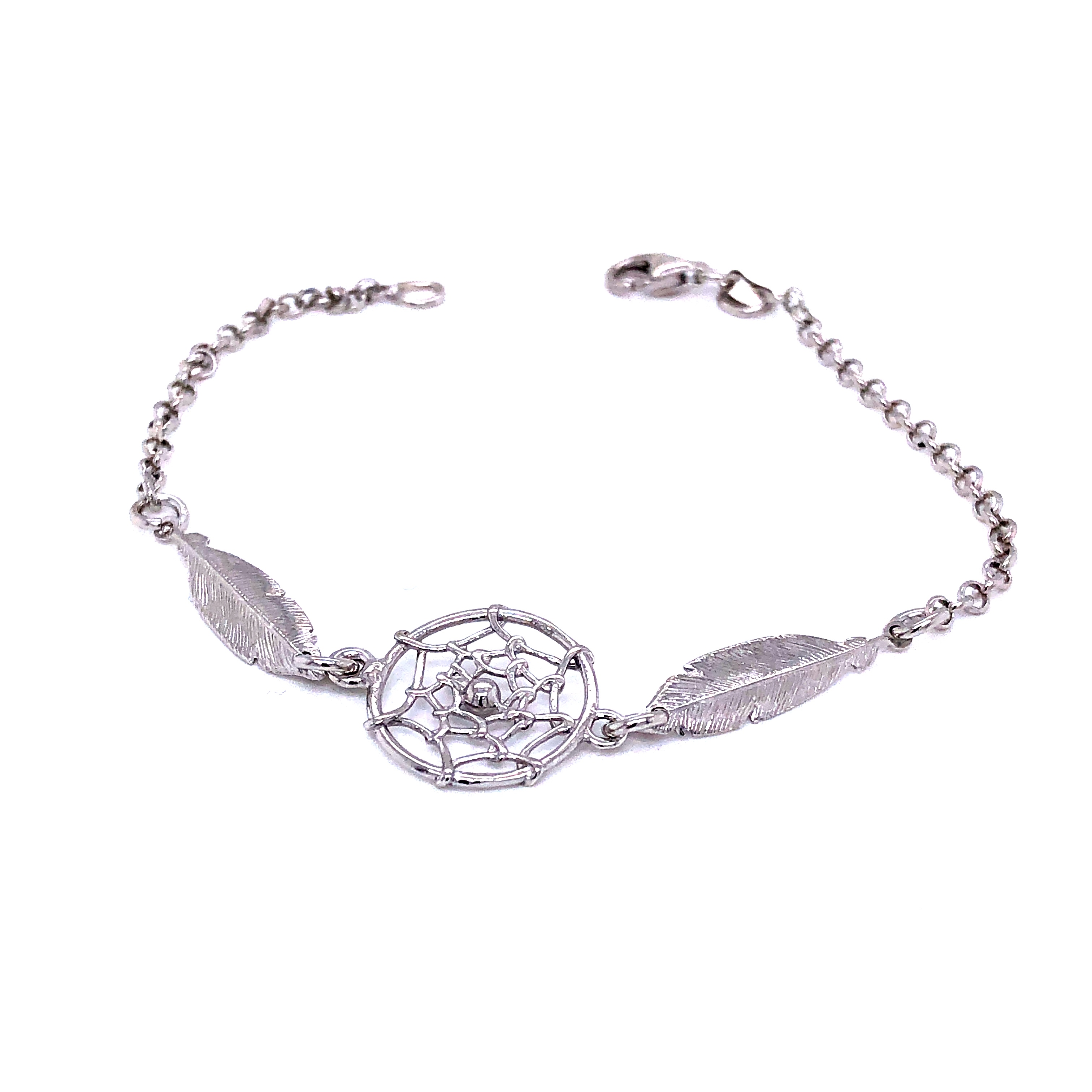 Sterling Silver Dream Catcher Bracelet