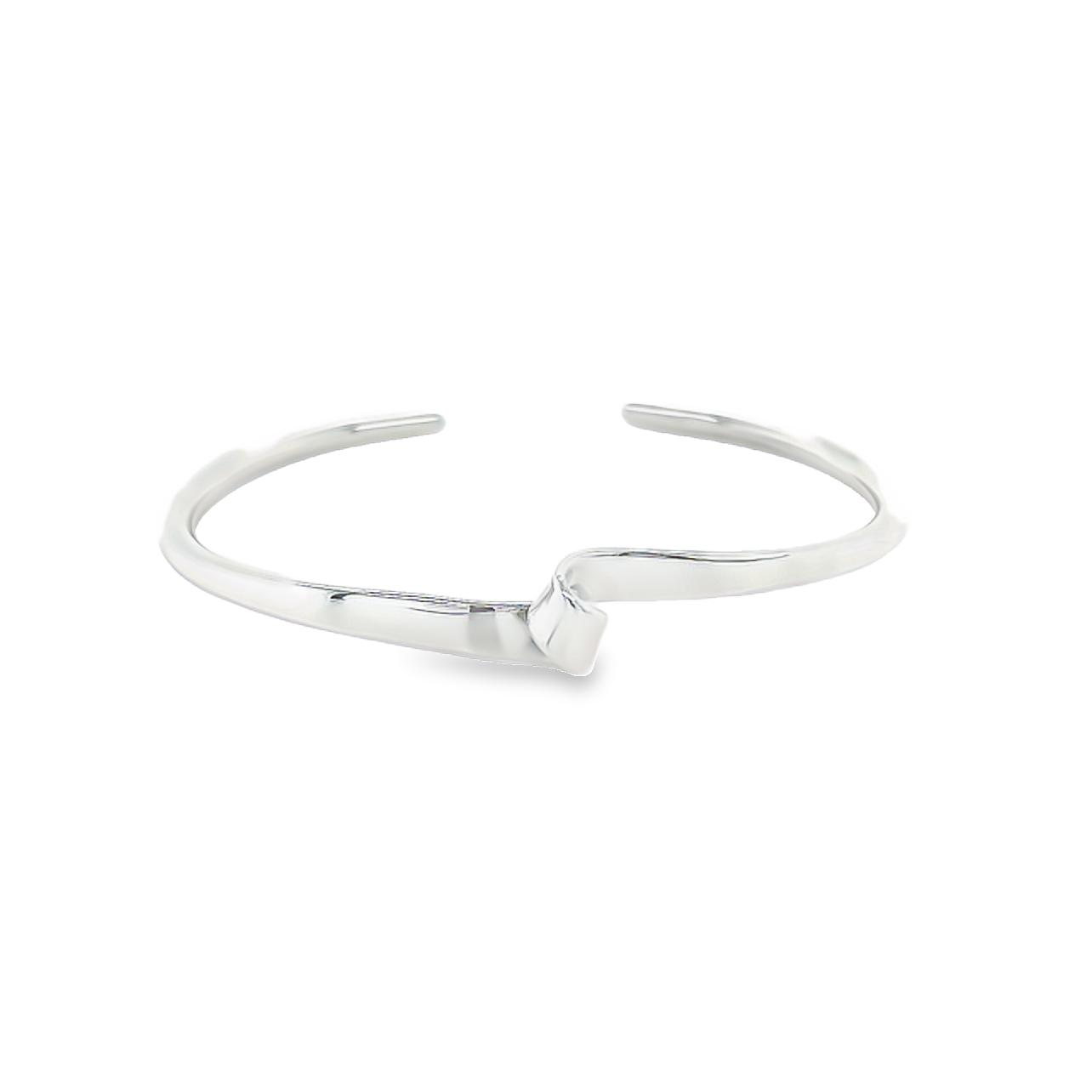 Sterling open bangle bracelet