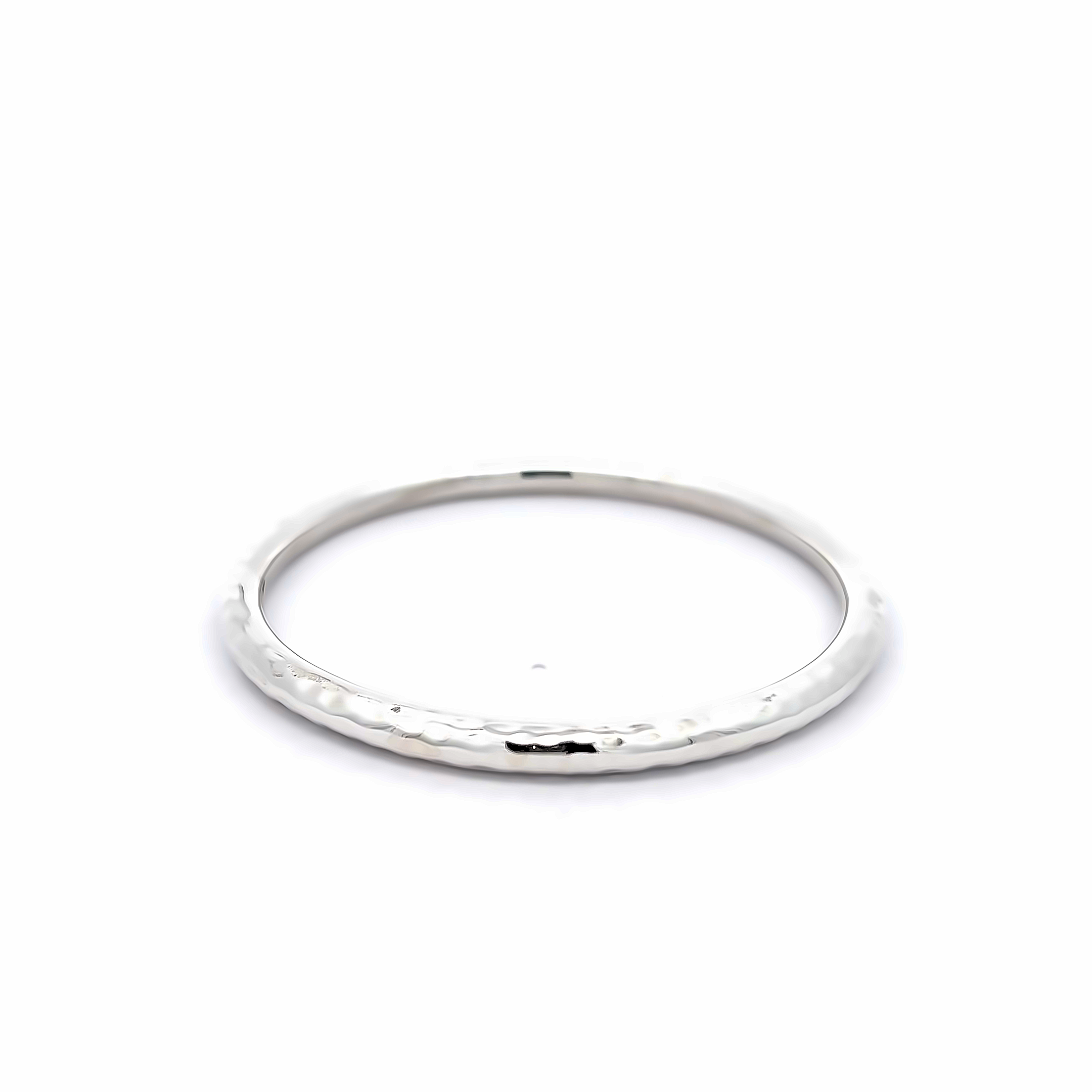 Sterling silver hammered bangle Bracelet