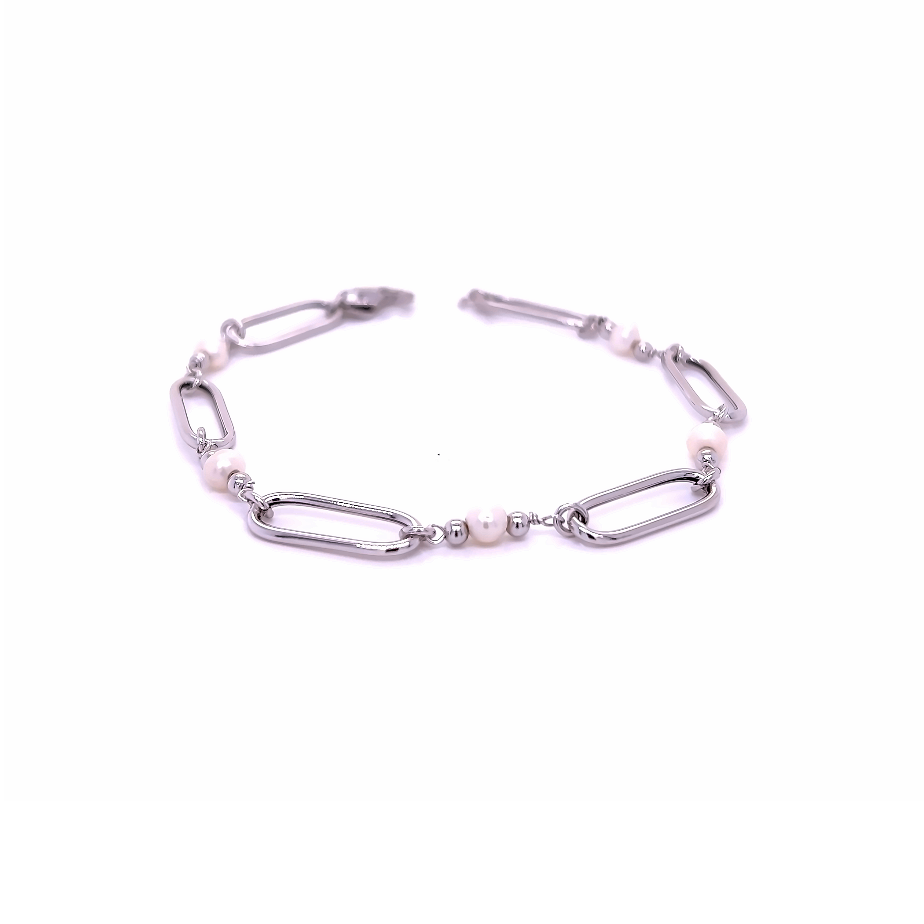 Sterling Silver Pearl Bracelet