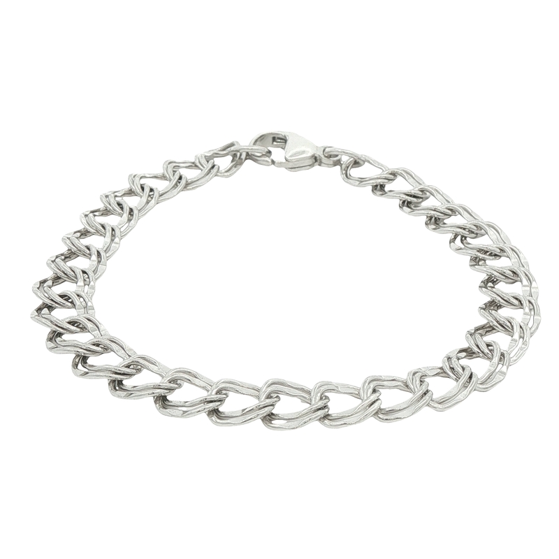 Sterling Silver Double Link Bracelet
