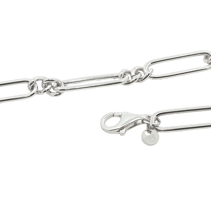 Sterling Silver Paperclip Chain Bracelet