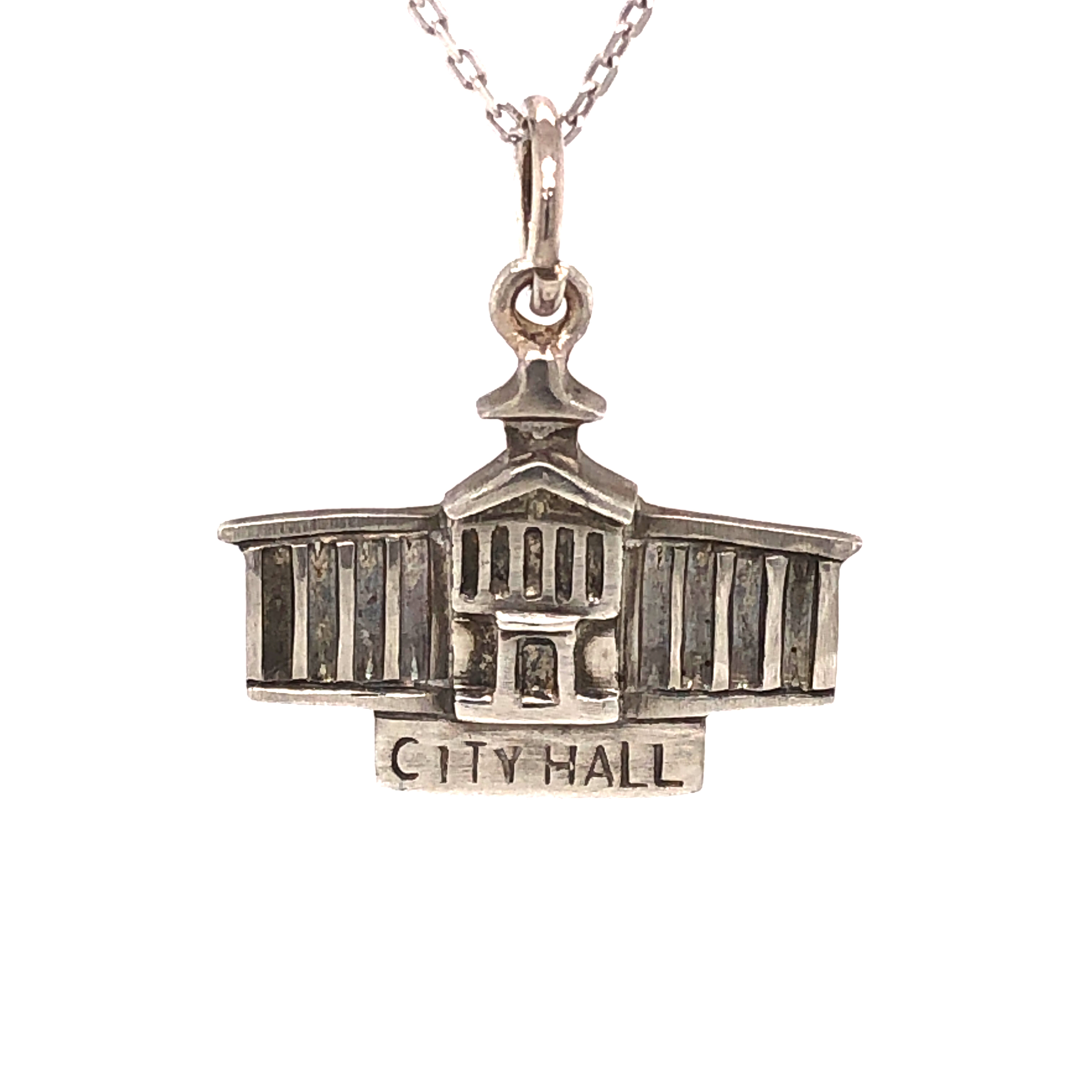 Sterling Silver Frederick City Hall Charm