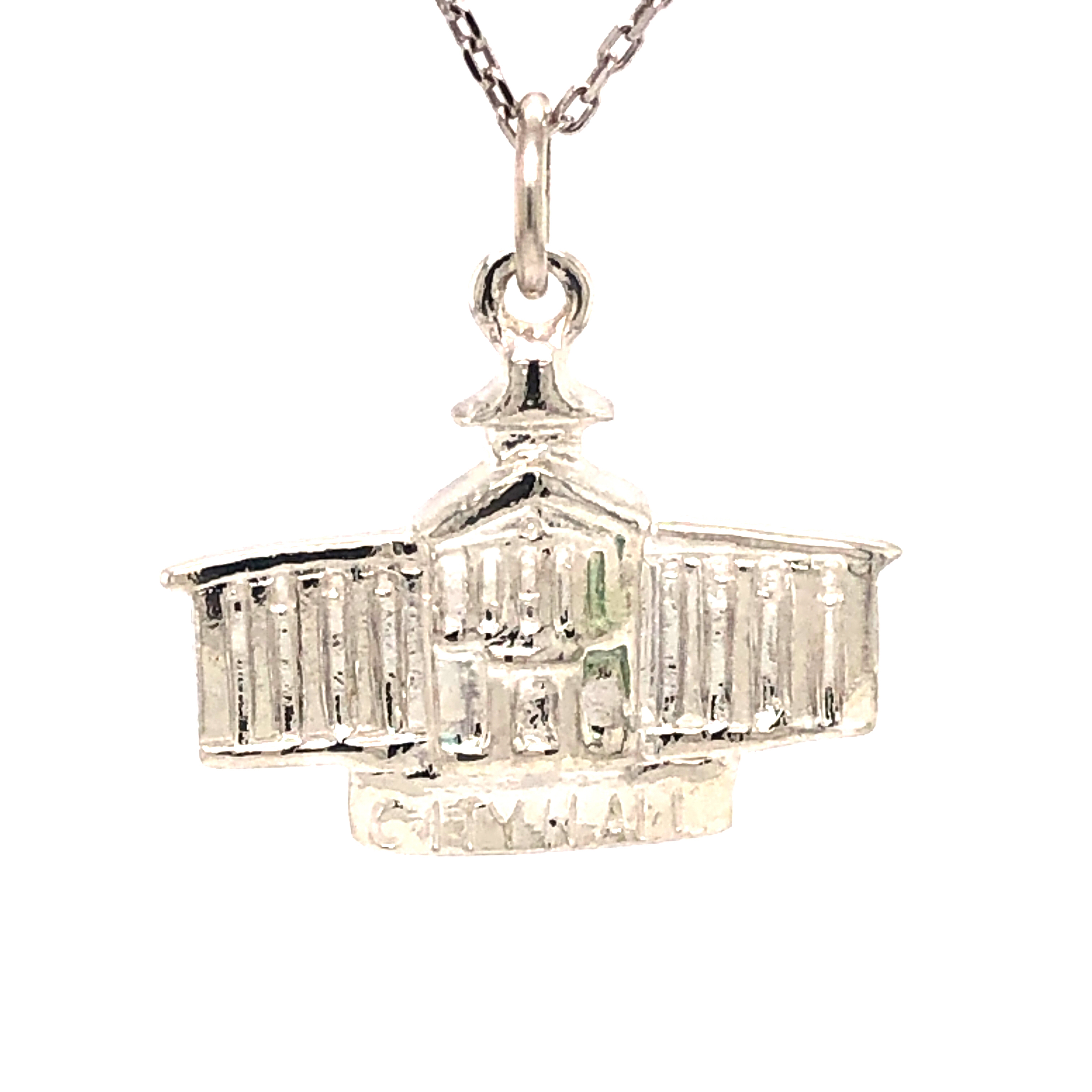 Sterling Silver City Hall Charm