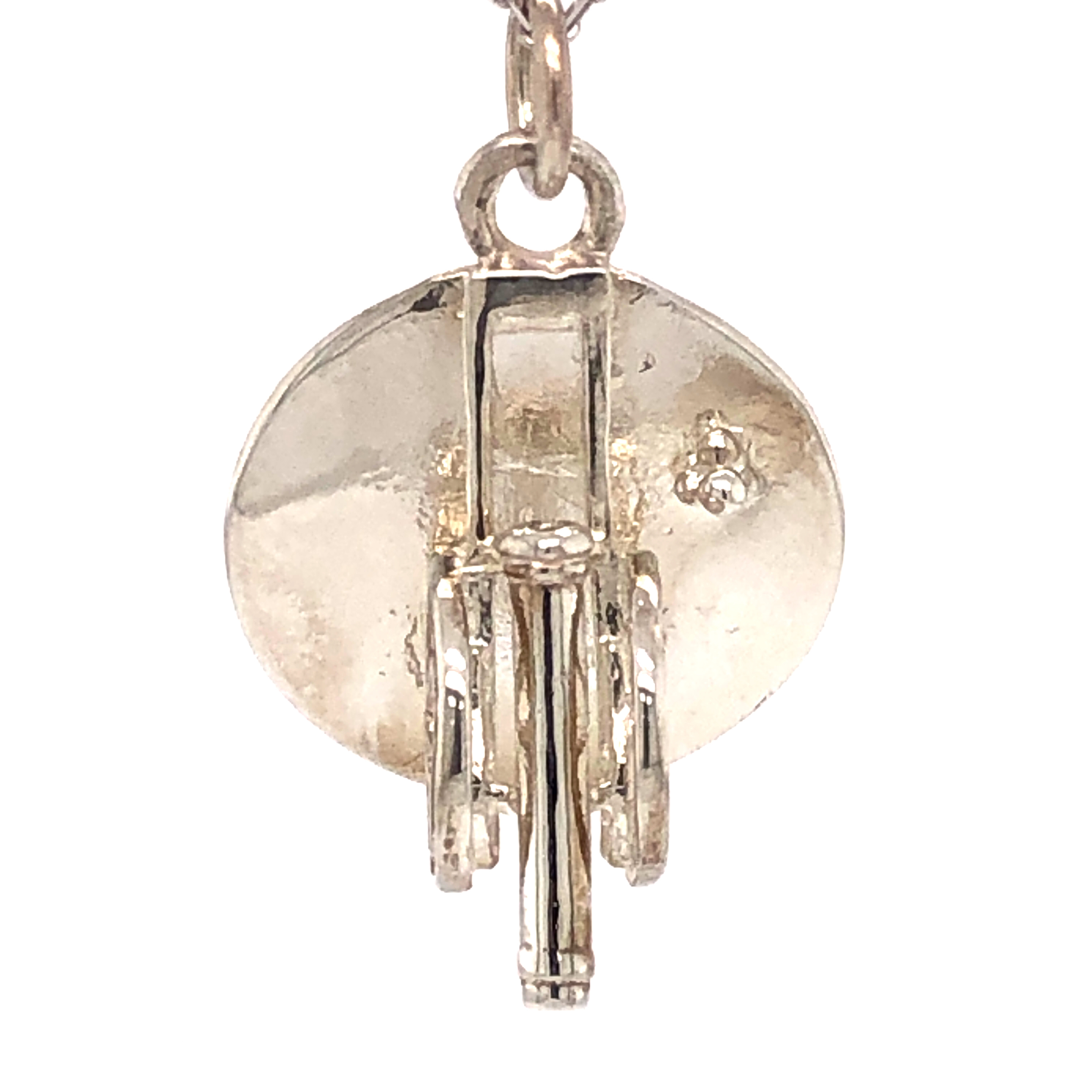 Ladies sterling Cannon charm.