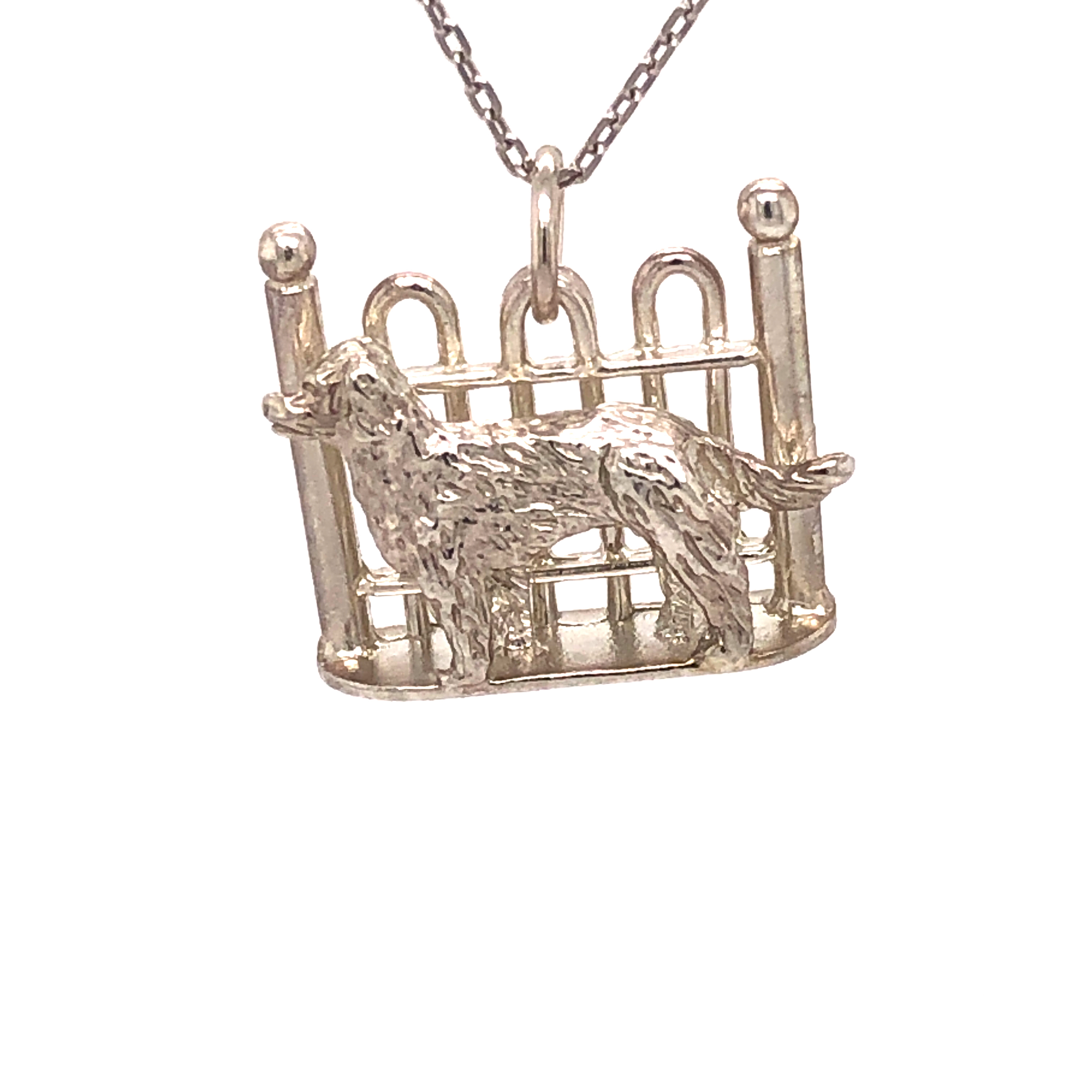 Ladies Sterling Charity The Dog Charm.