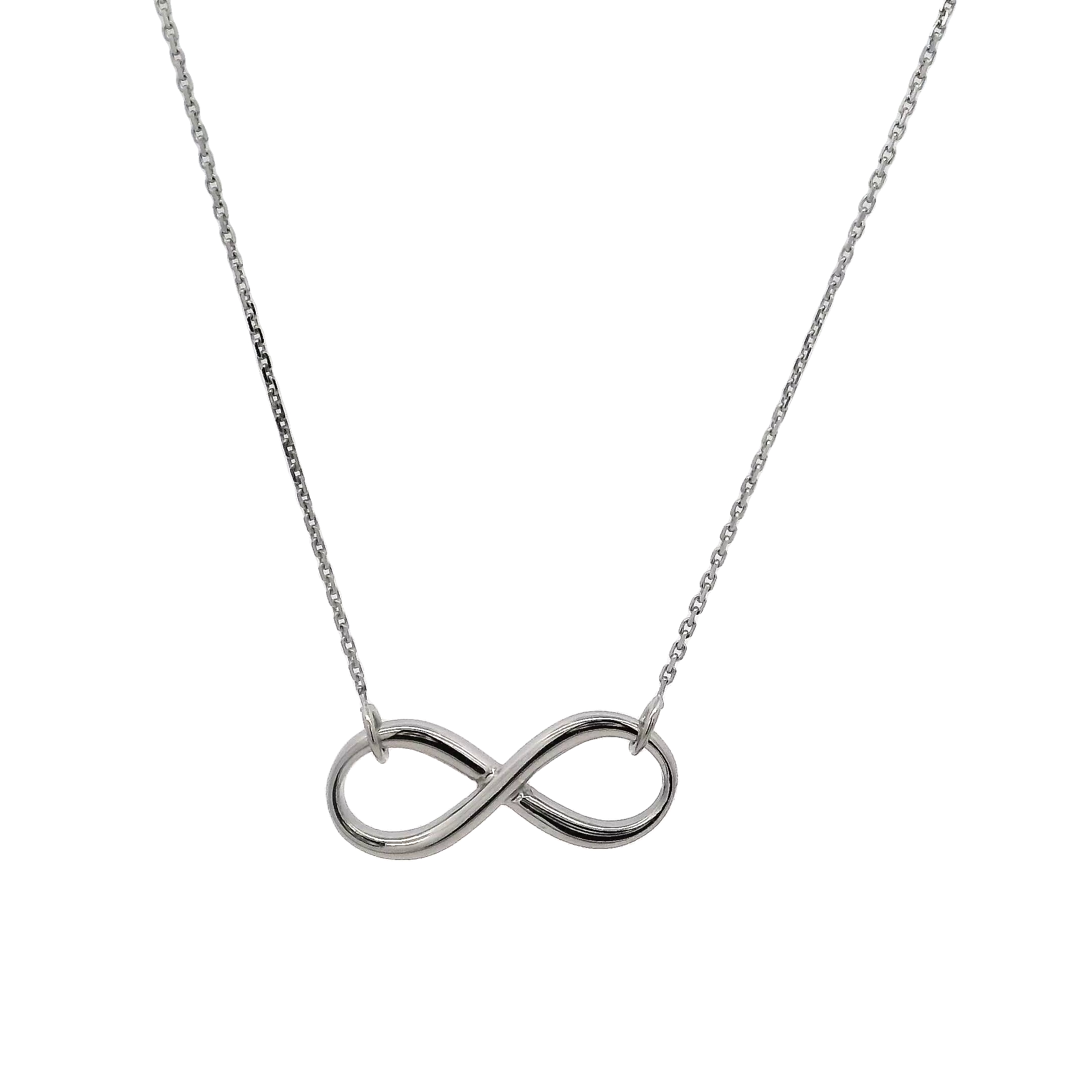 Sterling Silver Infinity Pendant Necklace
