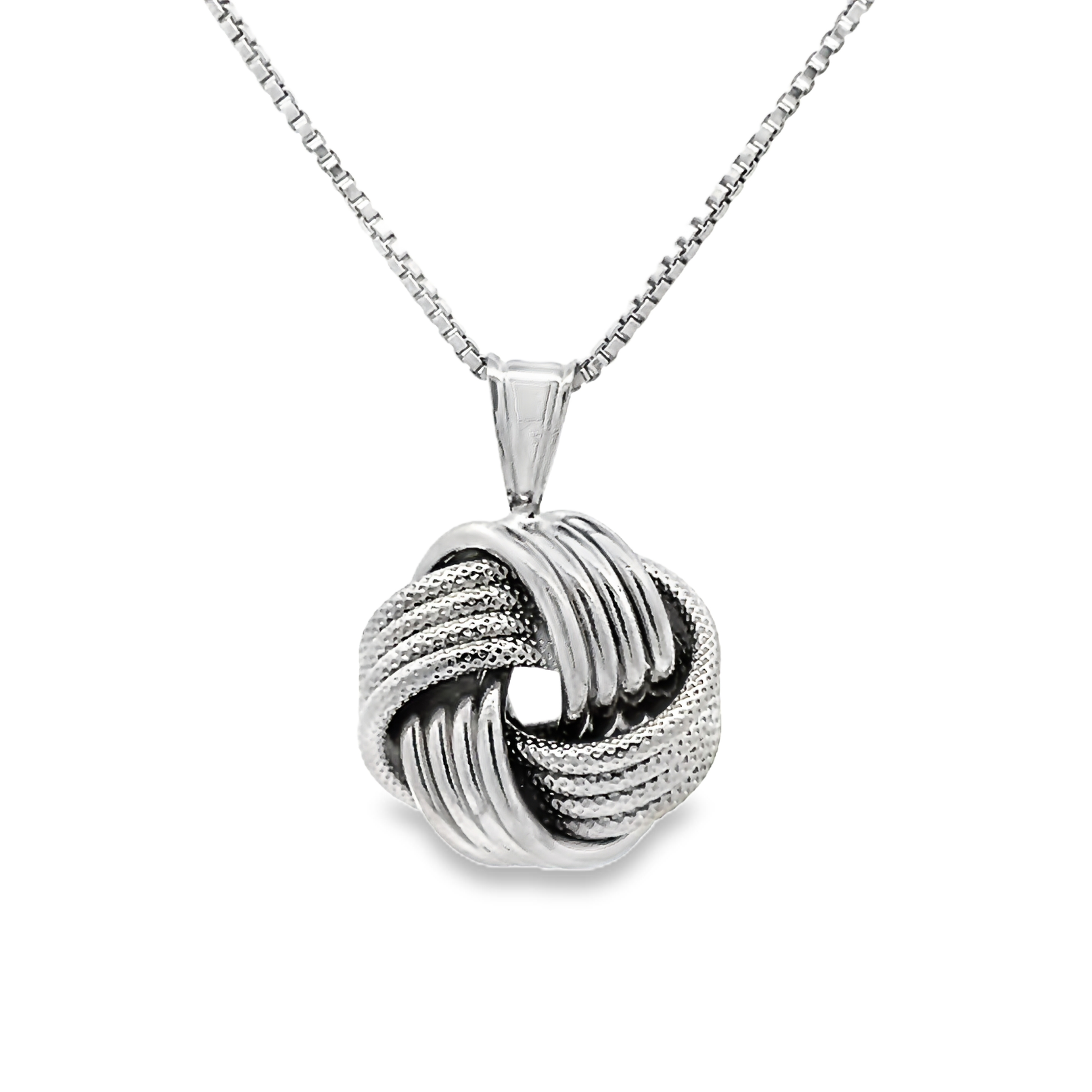 Sterling Silver Love Knot Pendant