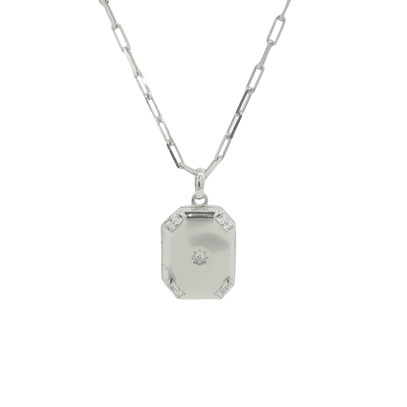 Sterling Silver Locket Necklace