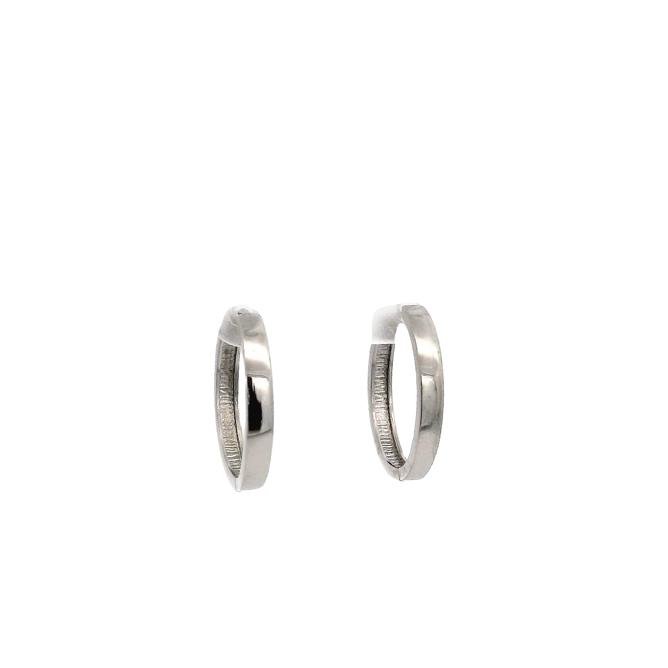 Sterling Silver Hinged Hoop Earrings