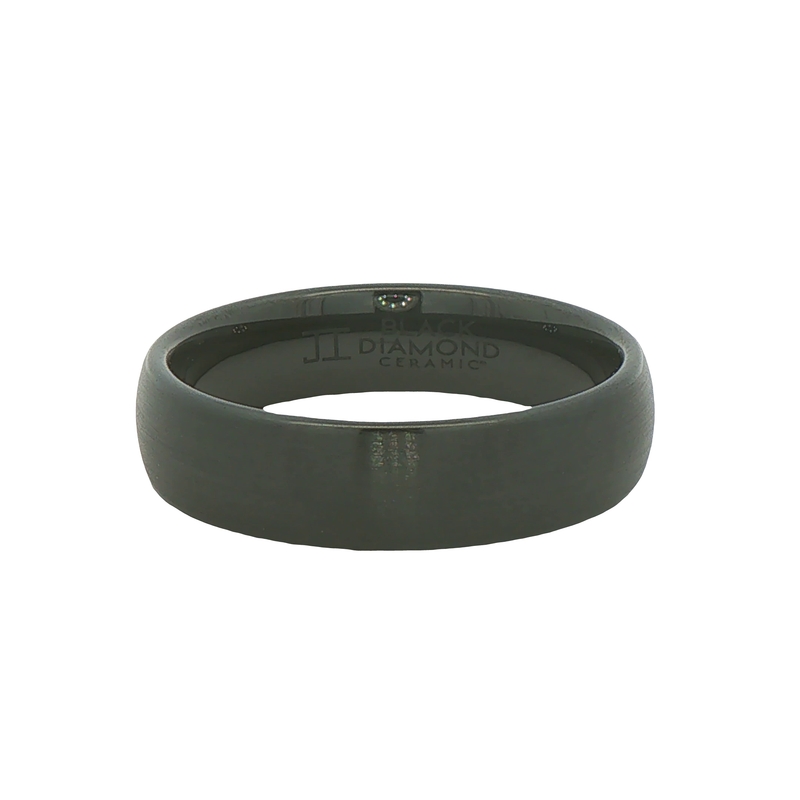 6mm Black Ceramic Wedding Band