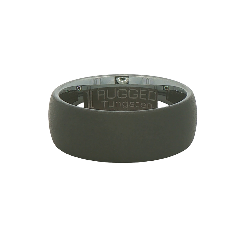 8mm Tungsten Carbide Wedding Band