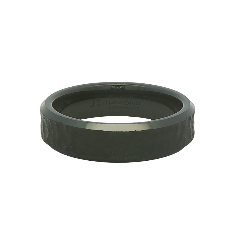 6mm Black Ceramic Wedding Band