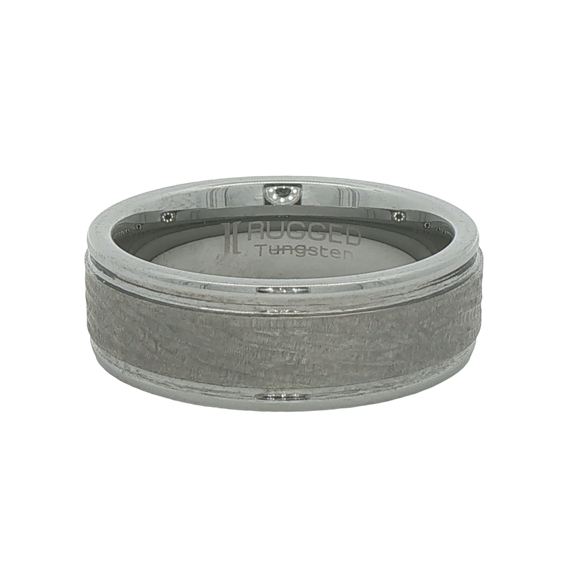 8mm Tungsten Carbide Wedding Band