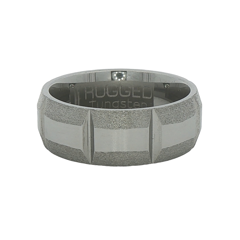 8mm Tungsten Carbide Wedding Band