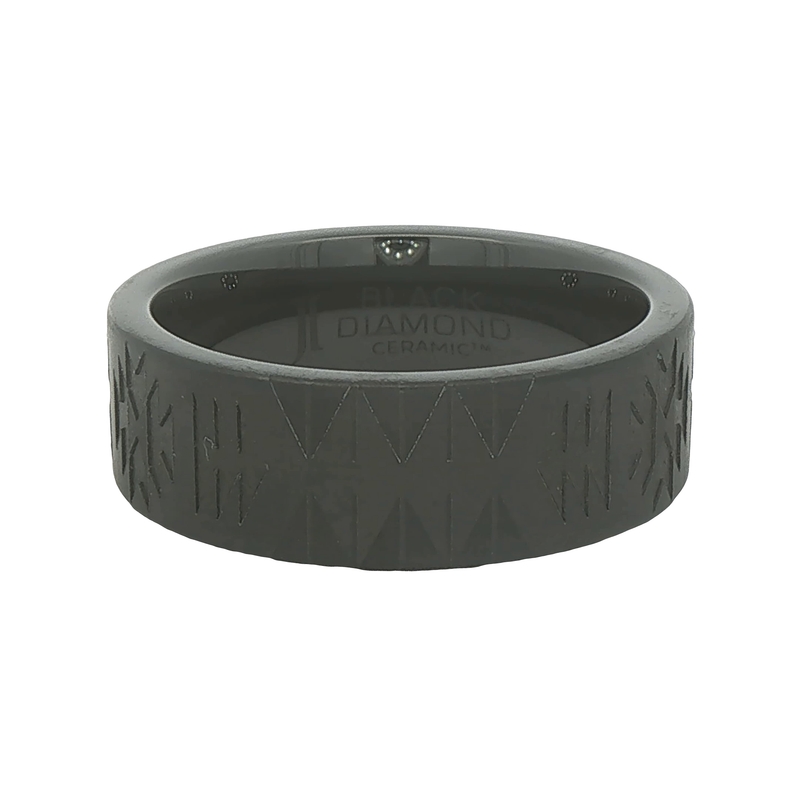 8mm Black Ceramic Wedding Band