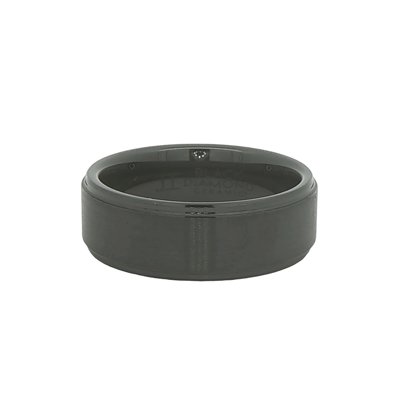 Black Ceramic Wedding Band
