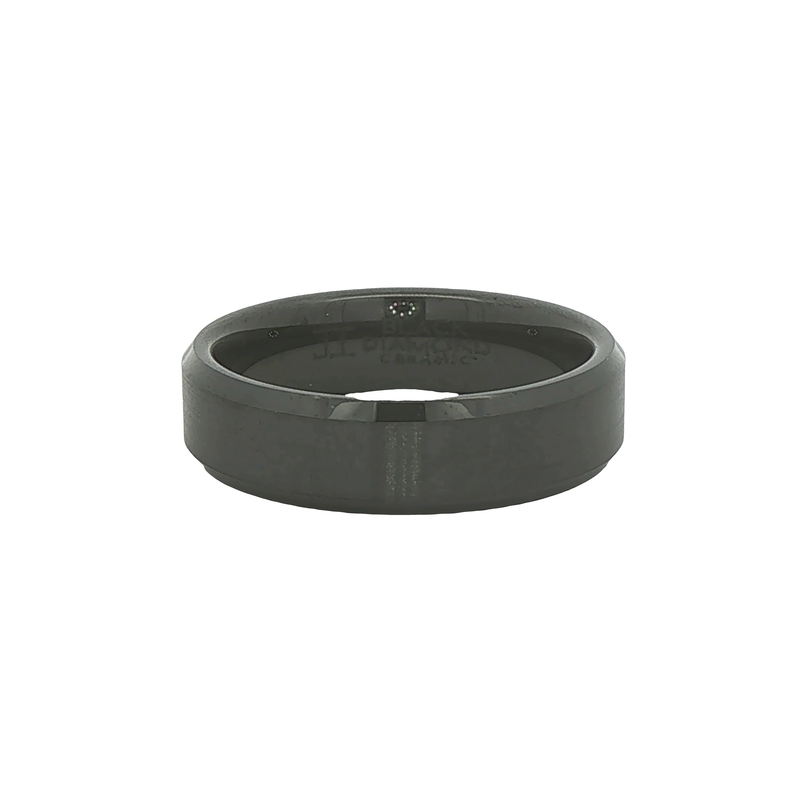 Black Ceramic Wedding Band