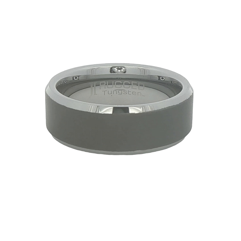 8mm Tungsten Carbide Wedding Band