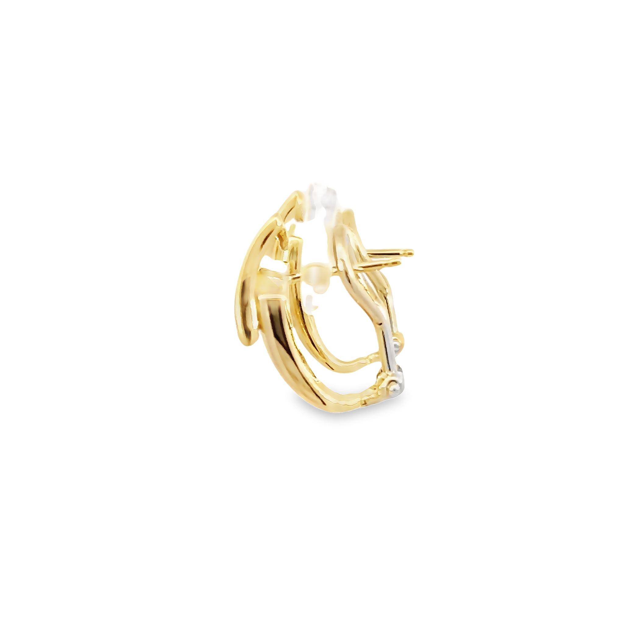 14k Yellow Gold Jacket Earrings
