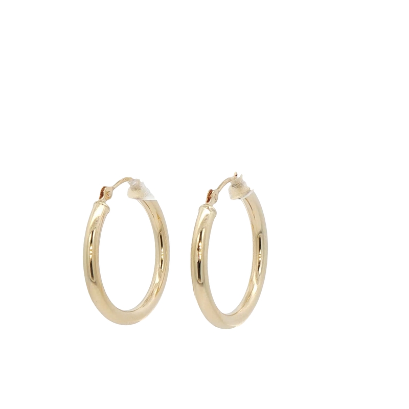 14k Yellow Gold Hoop Earrings