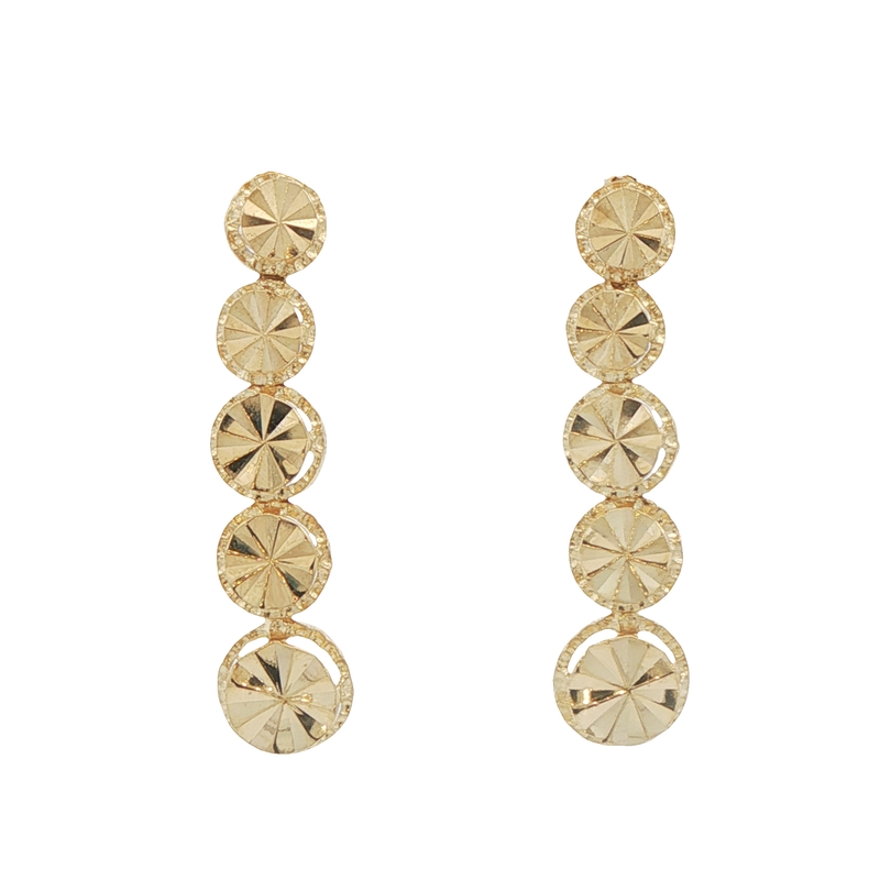 14k Yellow Gold Dangle Earrings
