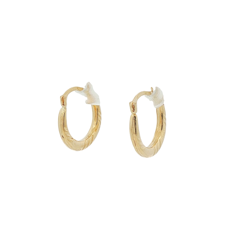 14k Yellow Gold Smal Hoop Earrings