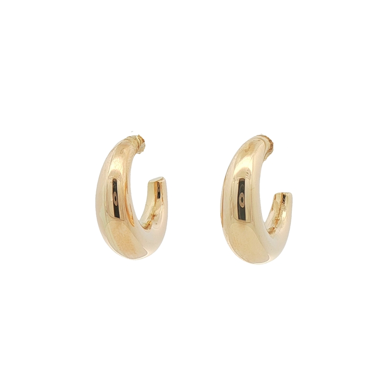 14k Yellow Gold Hoop Earrings