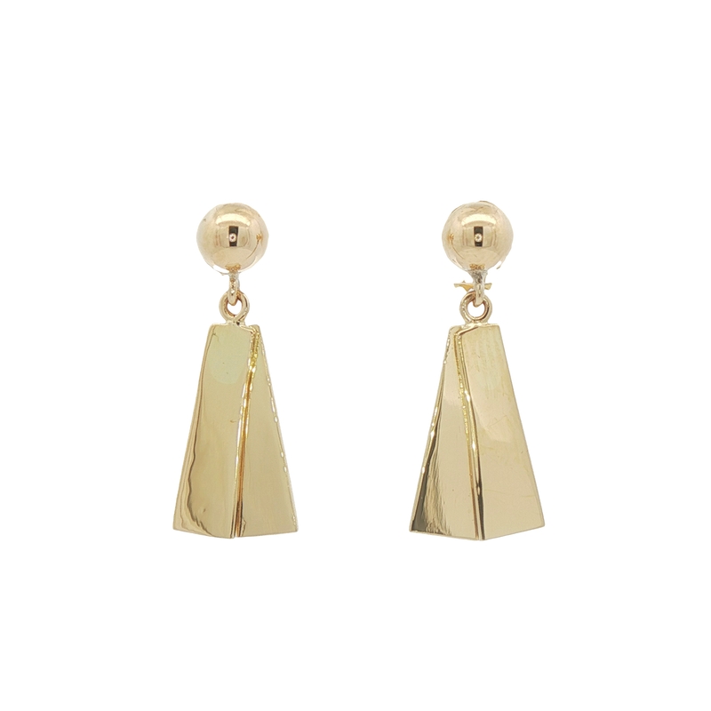 18k Yellow Gold Dangle Earrings