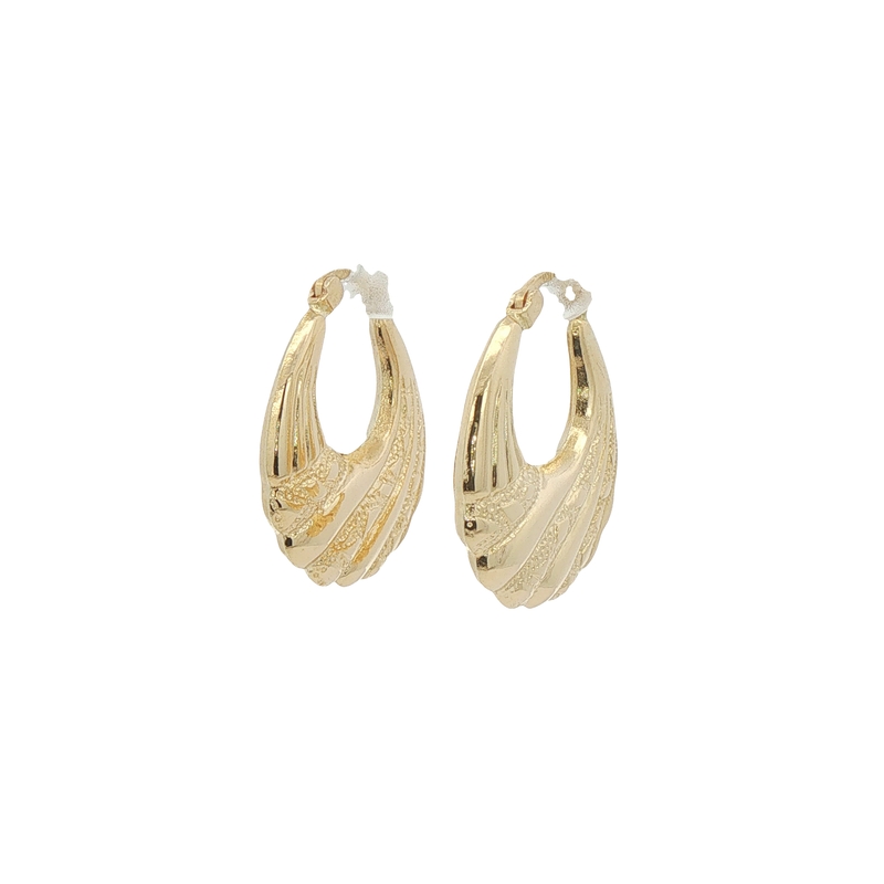 14k Yellow Gold Hoop Earrings