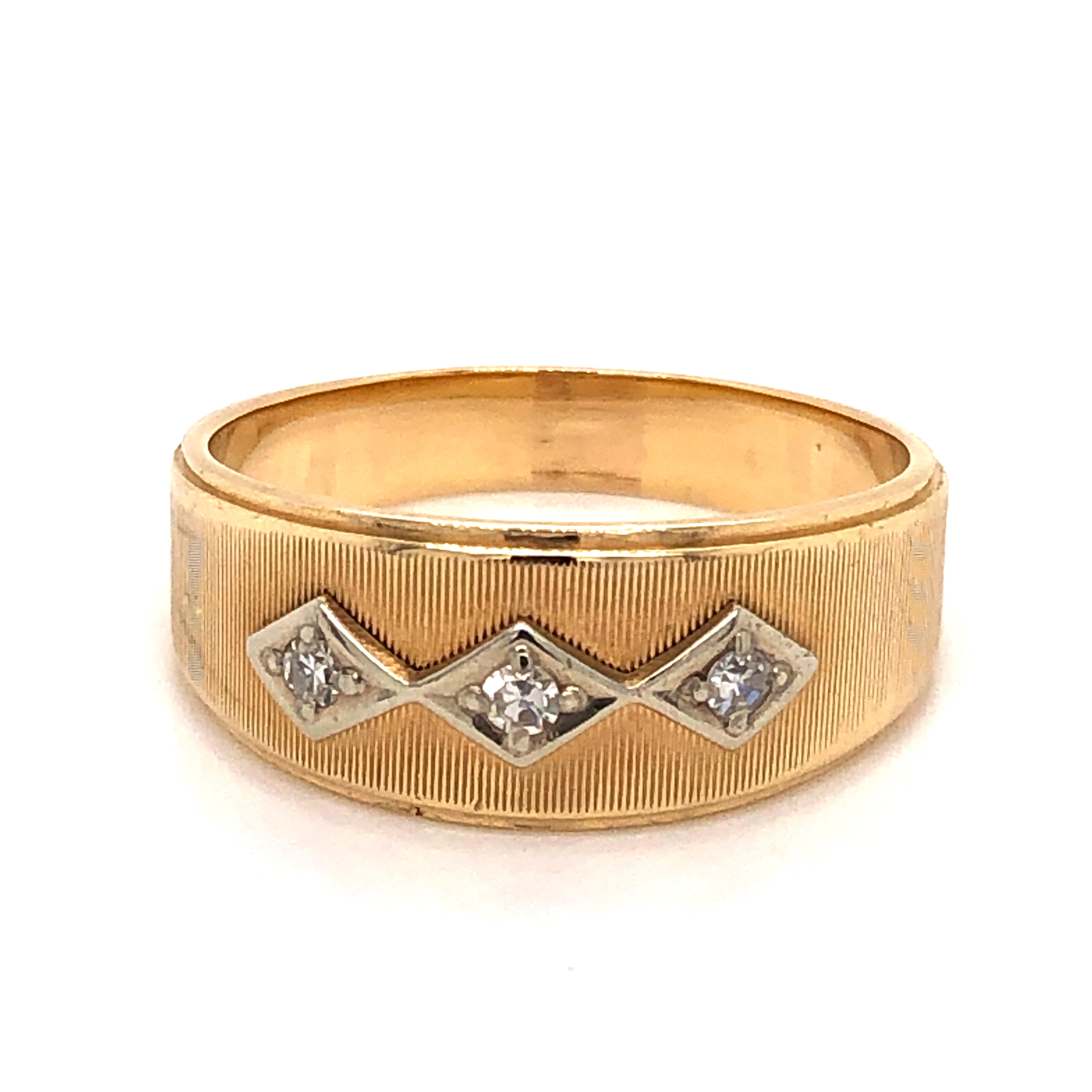 14k Gold Mens Ring