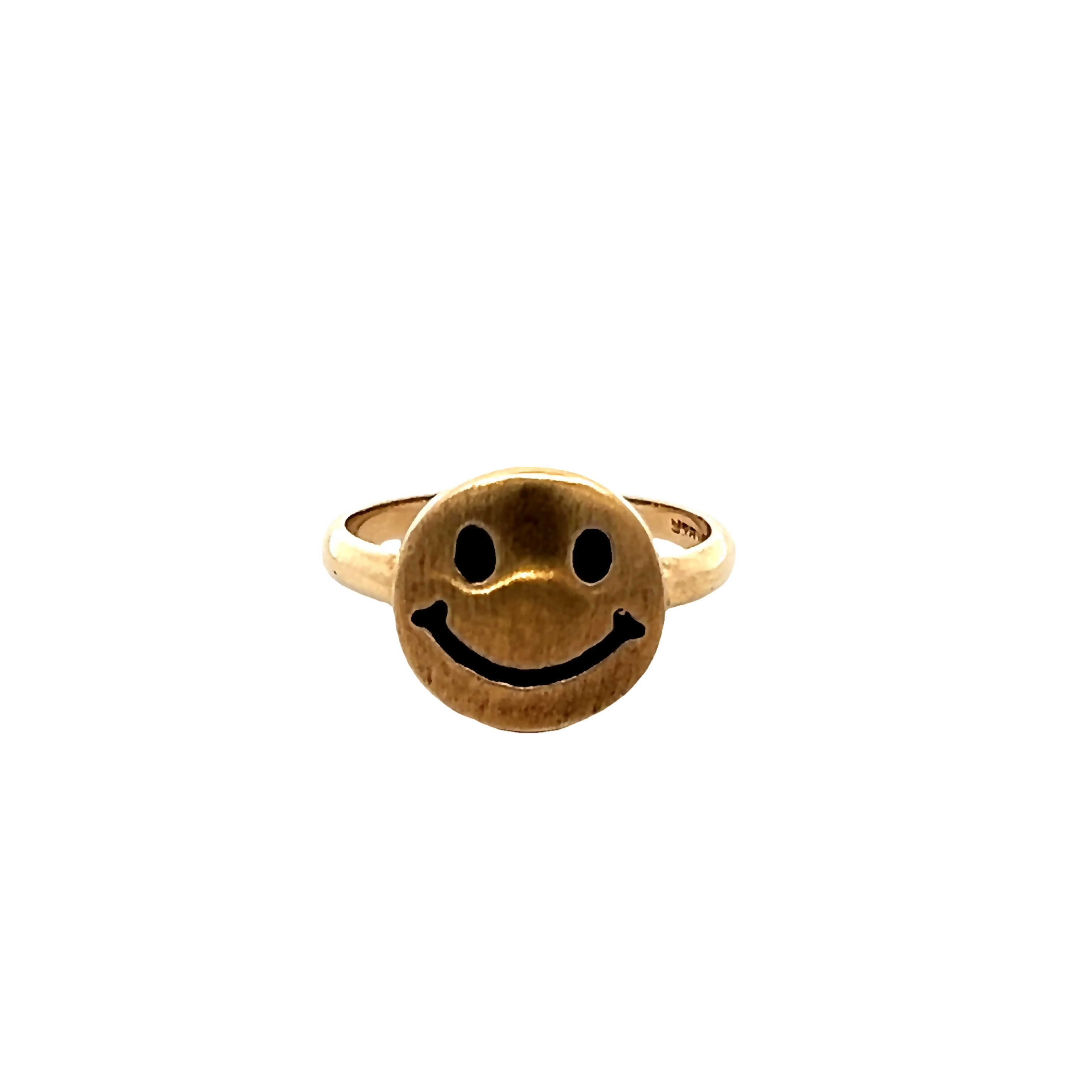 10k Yellow Gold Smiley Face Ring