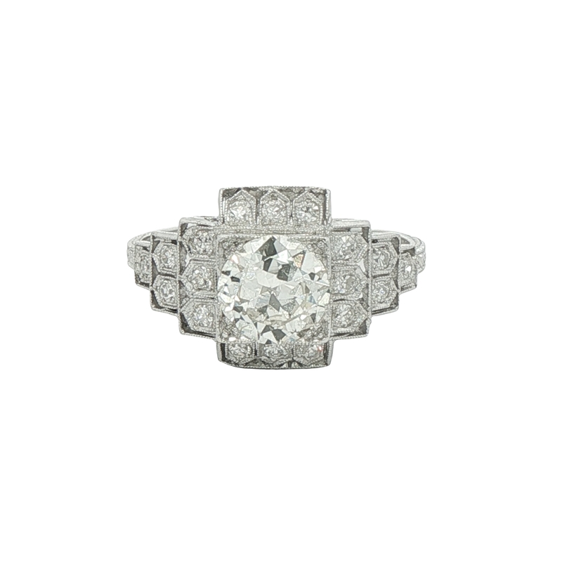 Antique Platinum Diamond Ring