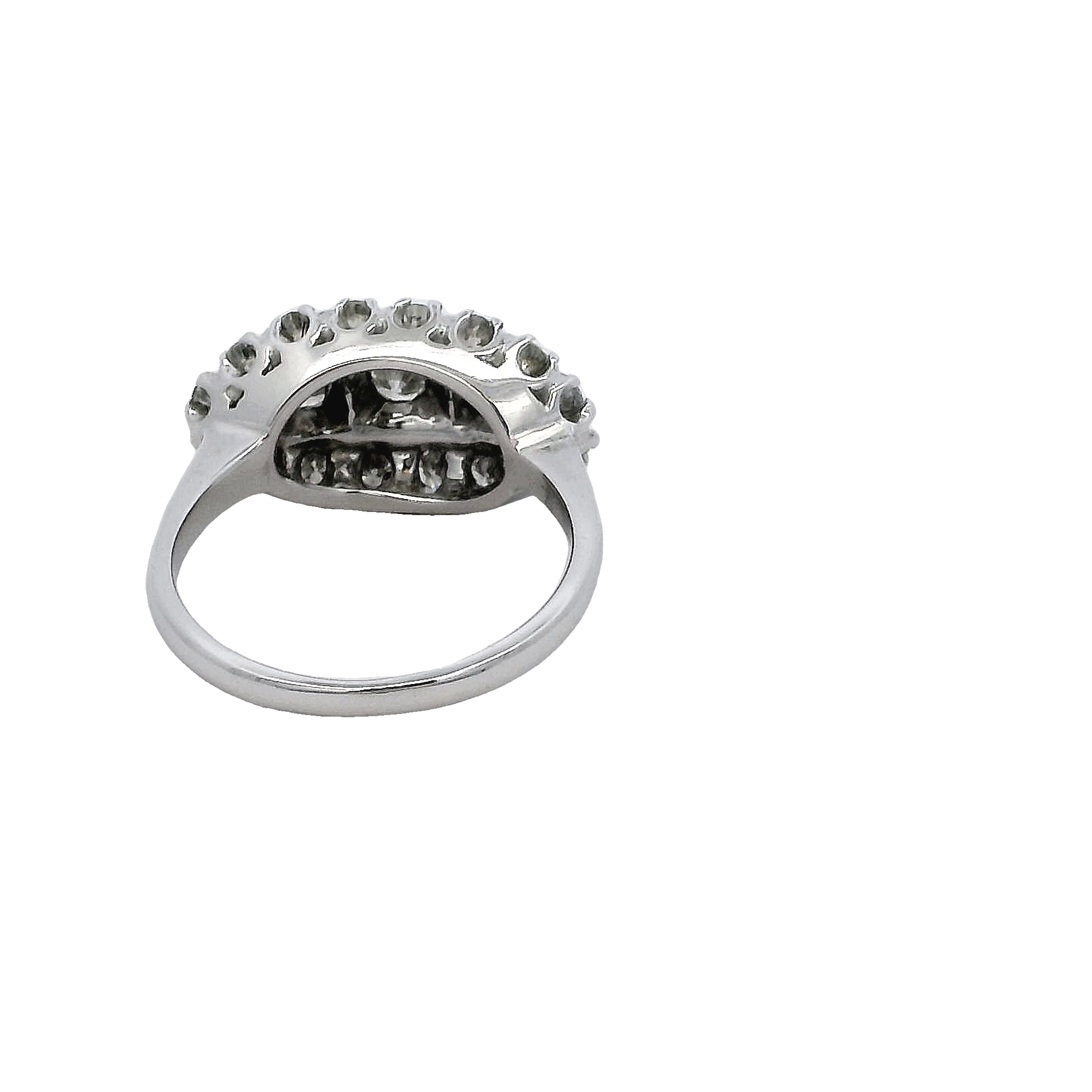 14k White Gold Diamond Estate Ring