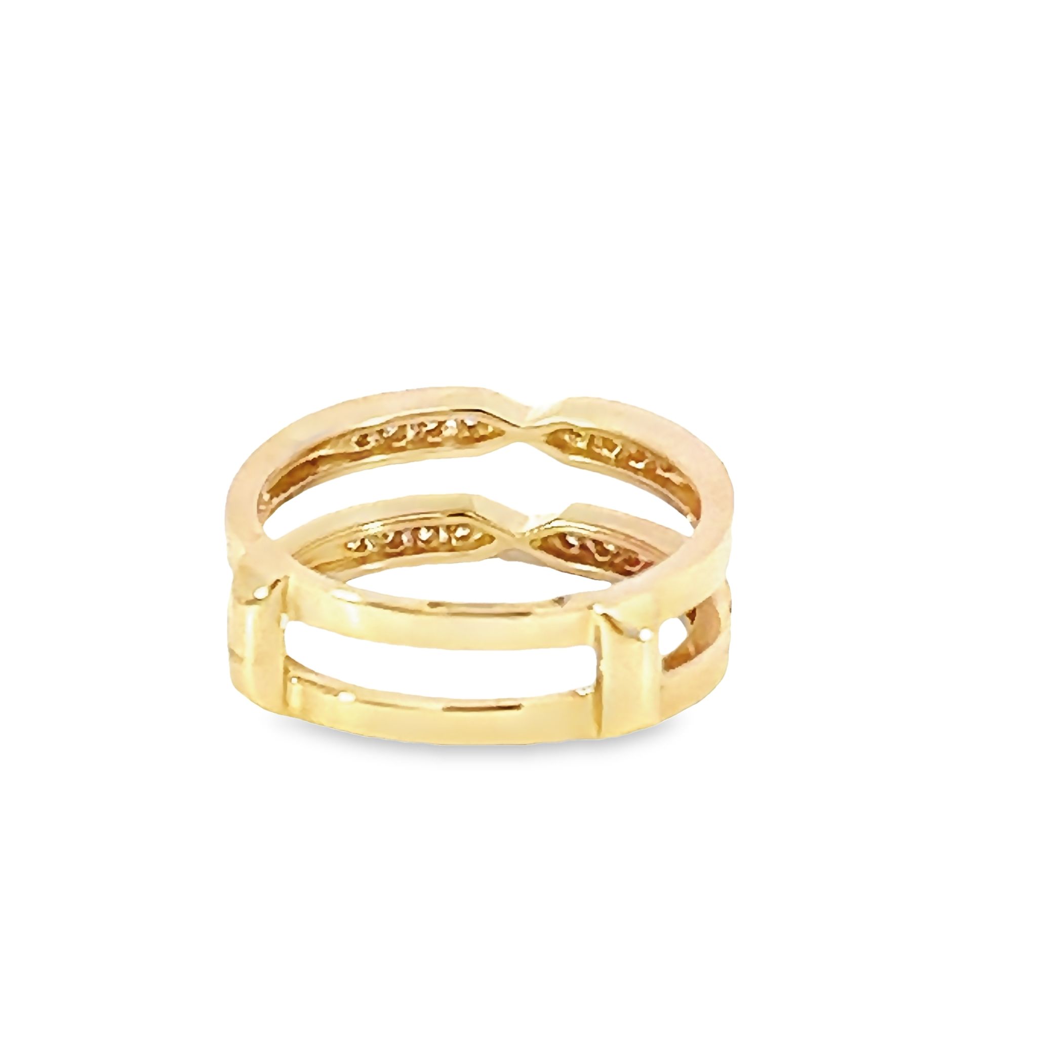 14k Yellow Gold Wedding Band/enhancer