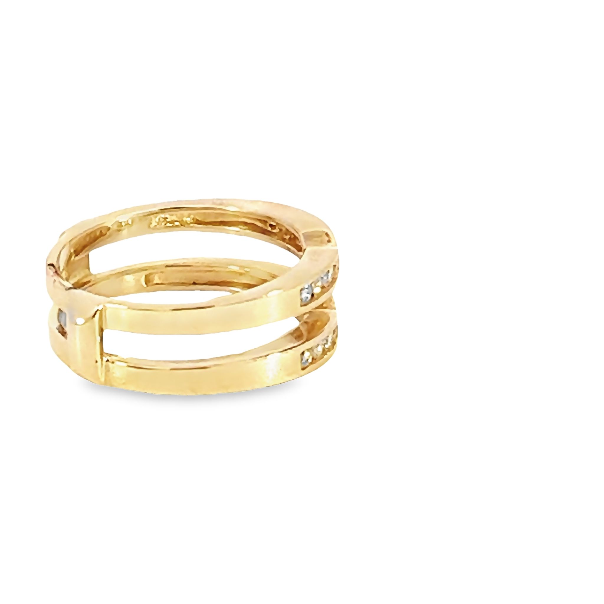 14k Yellow Gold Wedding Band/enhancer