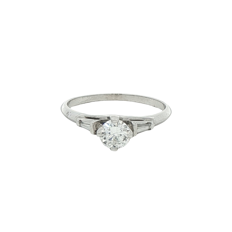 14k White Gold Engagement Ring